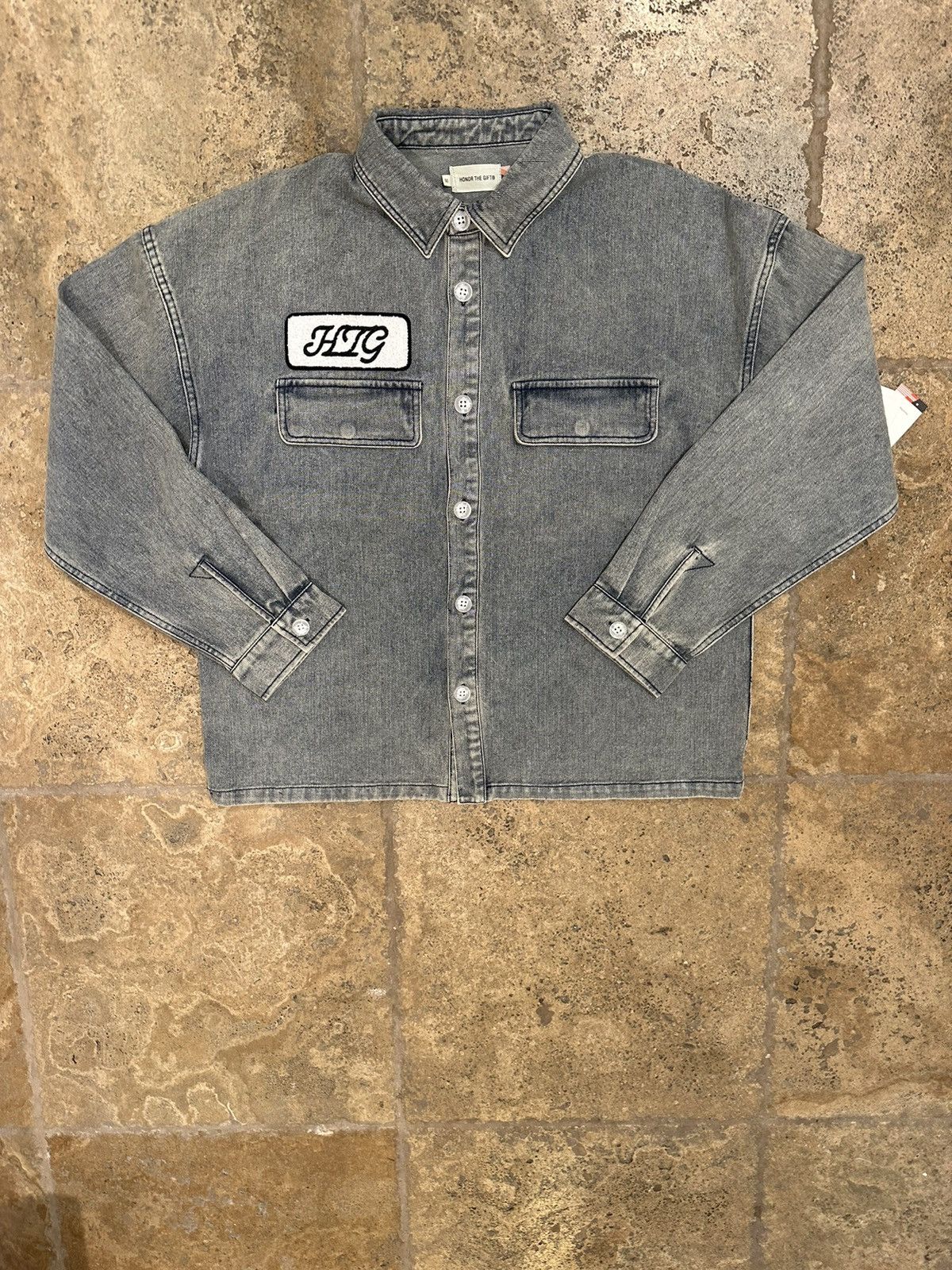 image of Honor The Gift Long Sleeve Workwear in Light Denim, Men's (Size Medium)