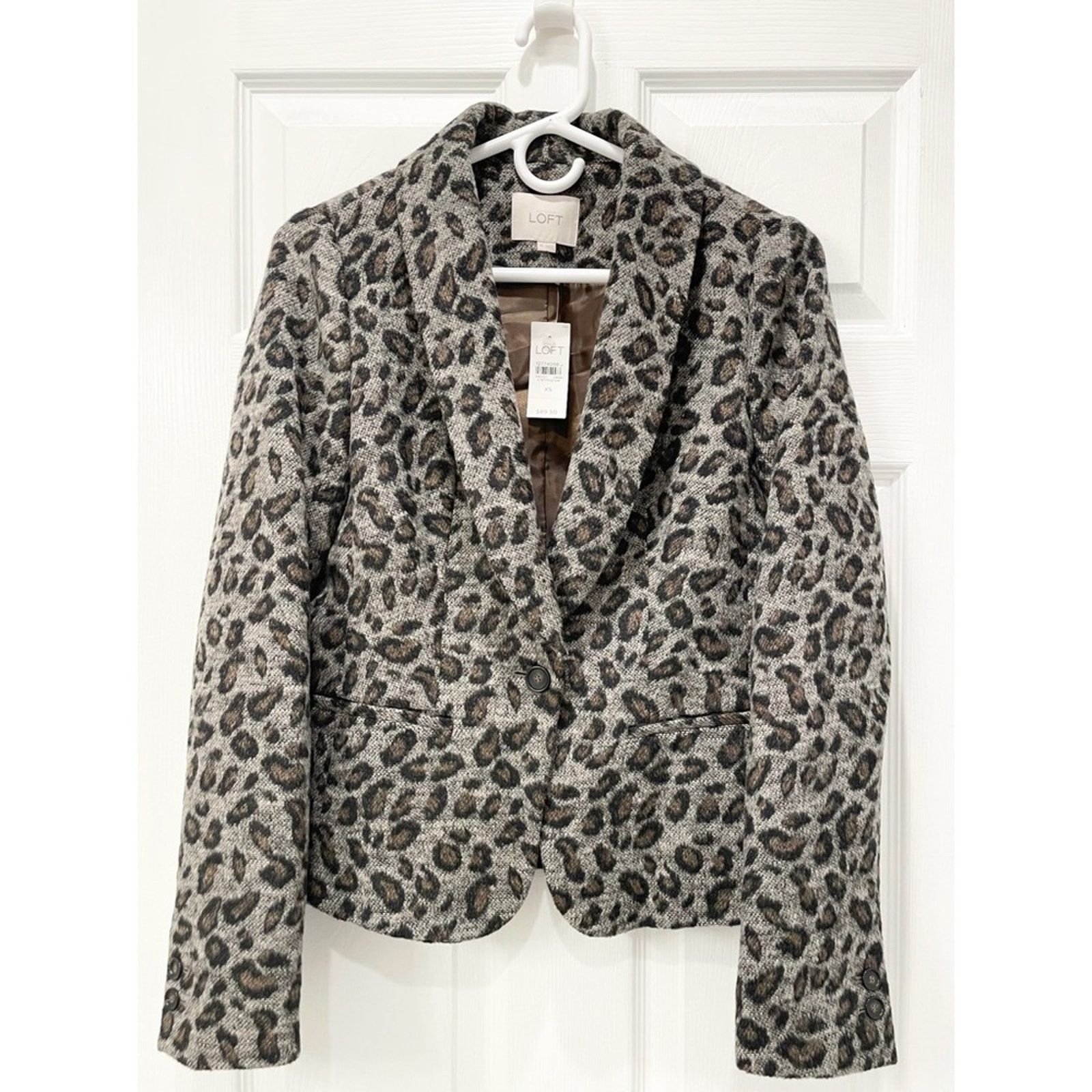 Loft Ann Taylor LOFT Leopard Print Blazer XS Size XS / US 0-2 / IT 36-38 - 1 Thumbnail