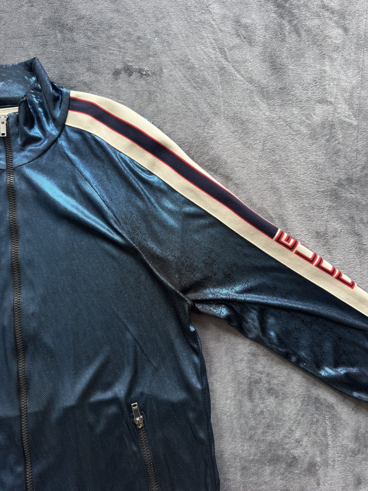 Gucci Gucci Logo Striped Track Jacket Size S / US 4 / IT 40 - 22 Thumbnail