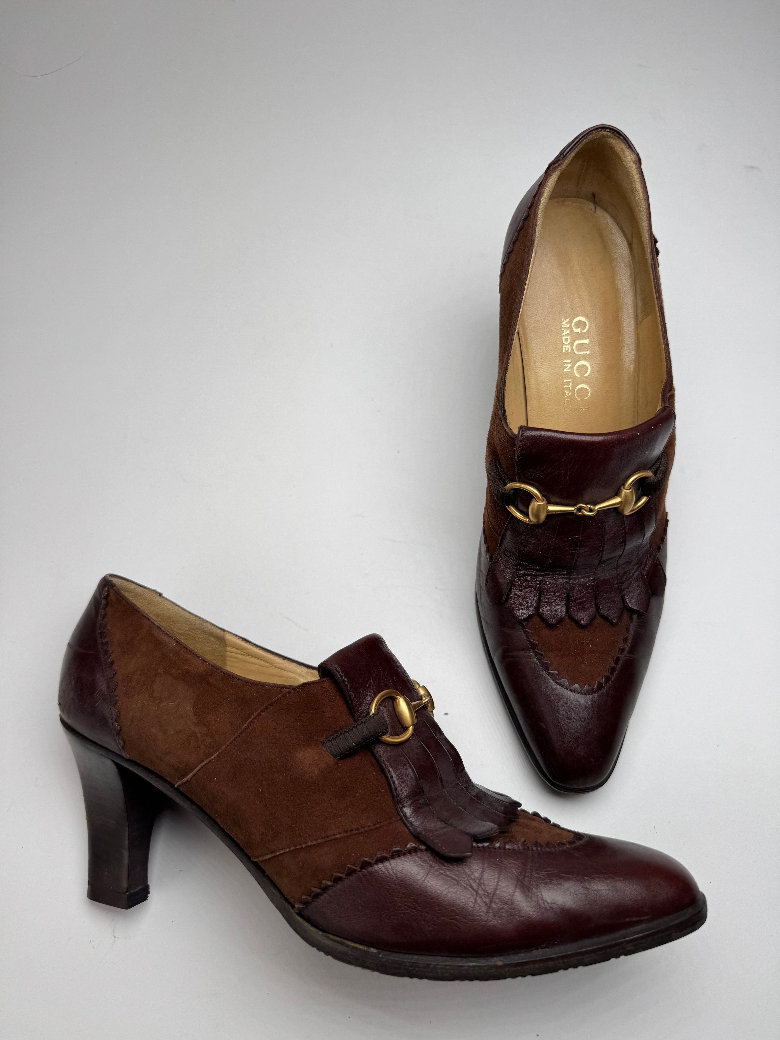 Gucci Vintage Horsebit Leather Pumps 38 Size US 7 / IT 37 - 1 Thumbnail