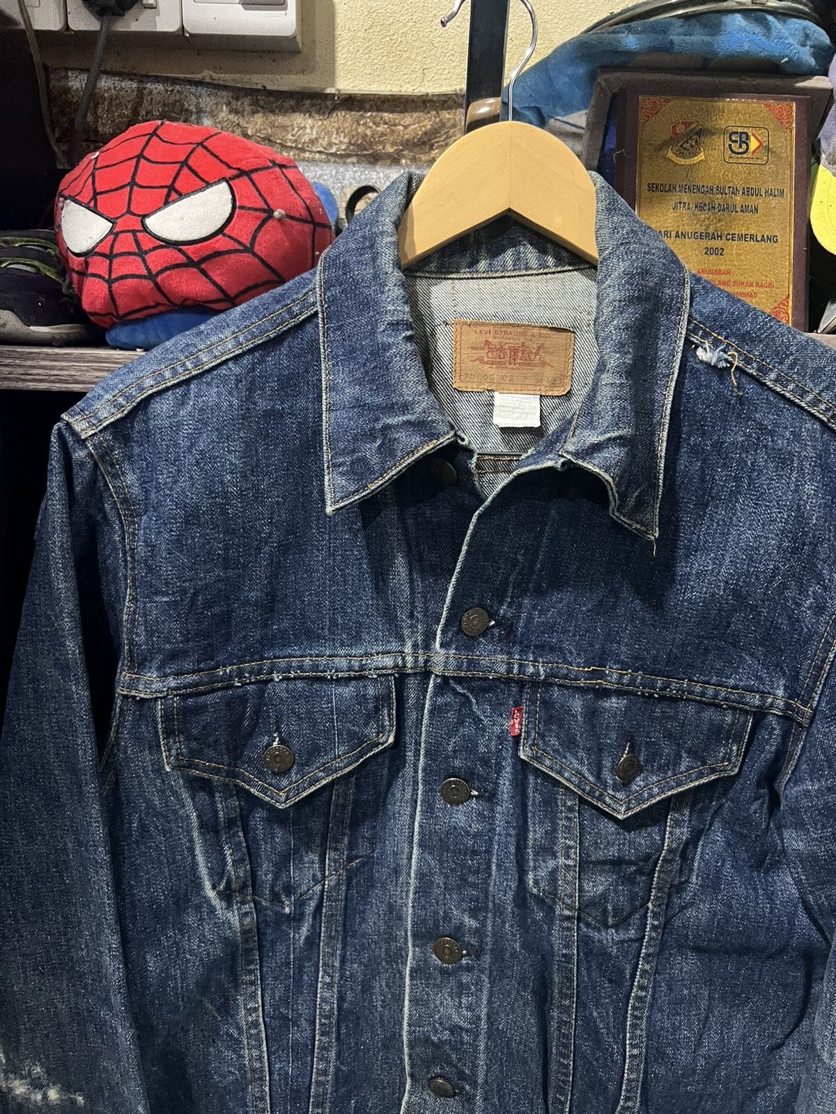 Levi's Vintage Clothing 🔥Vintage Levis Made in Usa Denim Trucker Size US M / EU 48-50 / 2 - 3 Thumbnail