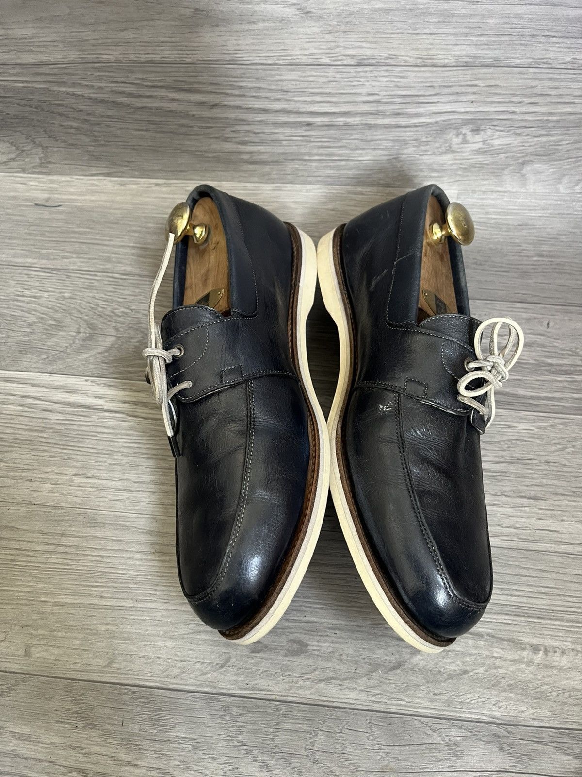 John Lobb John lobb arima blue leather moccasin loafers uk 9EE Size US 10 / EU 43 - 10 Thumbnail