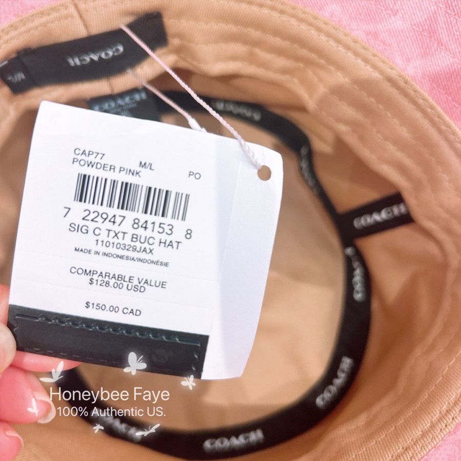 Coach Coach CAP77 women's Signature Bucket Hat M/L Size ONE SIZE - 3 Thumbnail