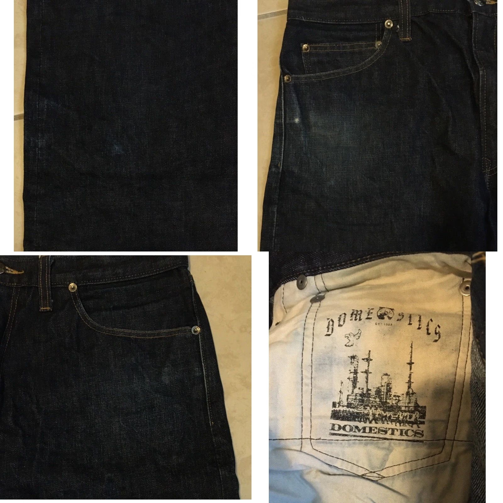 Alien Workshop VINTAGE Domestics Faded Distressed Selvedge Denim Jeans 36 Men Blue Jeans 80s 90s Grunge Rock Size US 36 / EU 52 - 9 Thumbnail