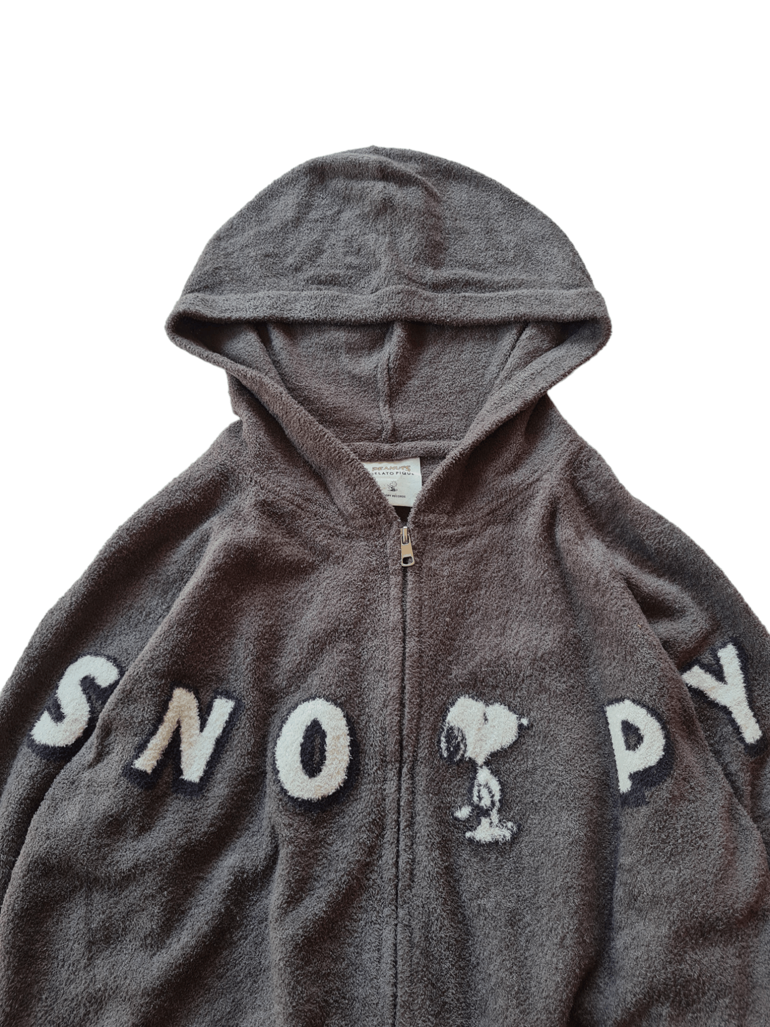 Peanuts × Vintage Rare Vintage Peanuts Gelato Pique Hoodie Zipper Size US L / EU 52-54 / 3 - 3 Thumbnail