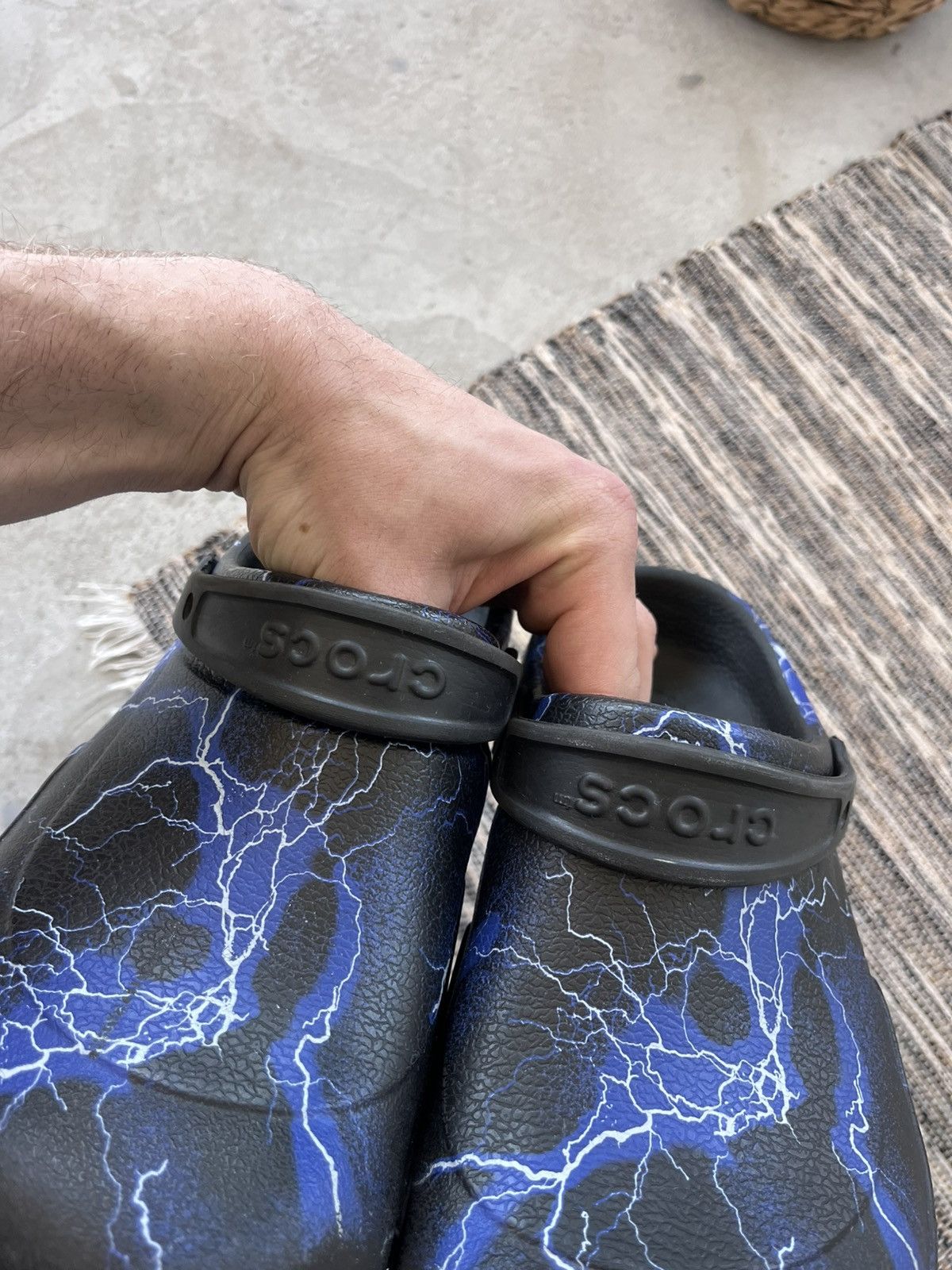 Crocs Vintage Crocs Bistro Clog Black Lightning Bolts Y2K Size US 10 / EU 43 - 14 Thumbnail