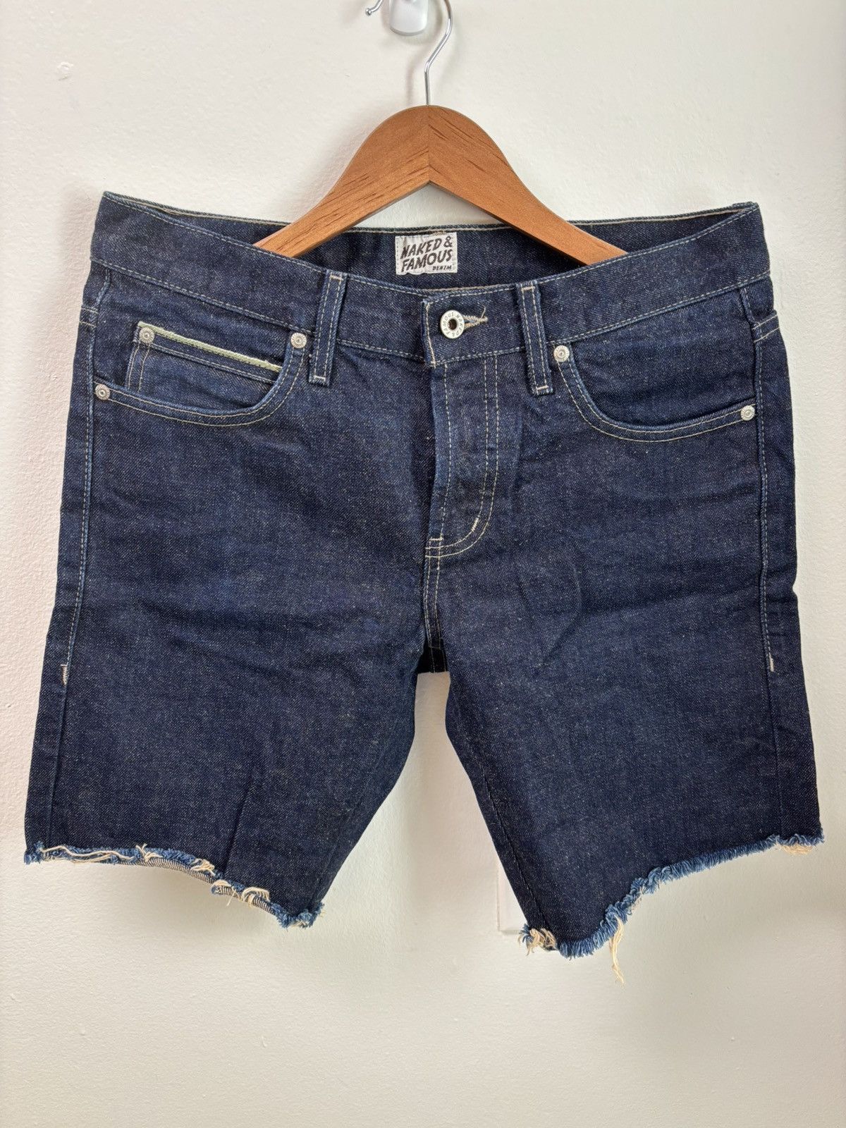 Naked & Famous Hemp Selvedge Cut-off Jorts Size US 32 / EU 48 - 1 Thumbnail