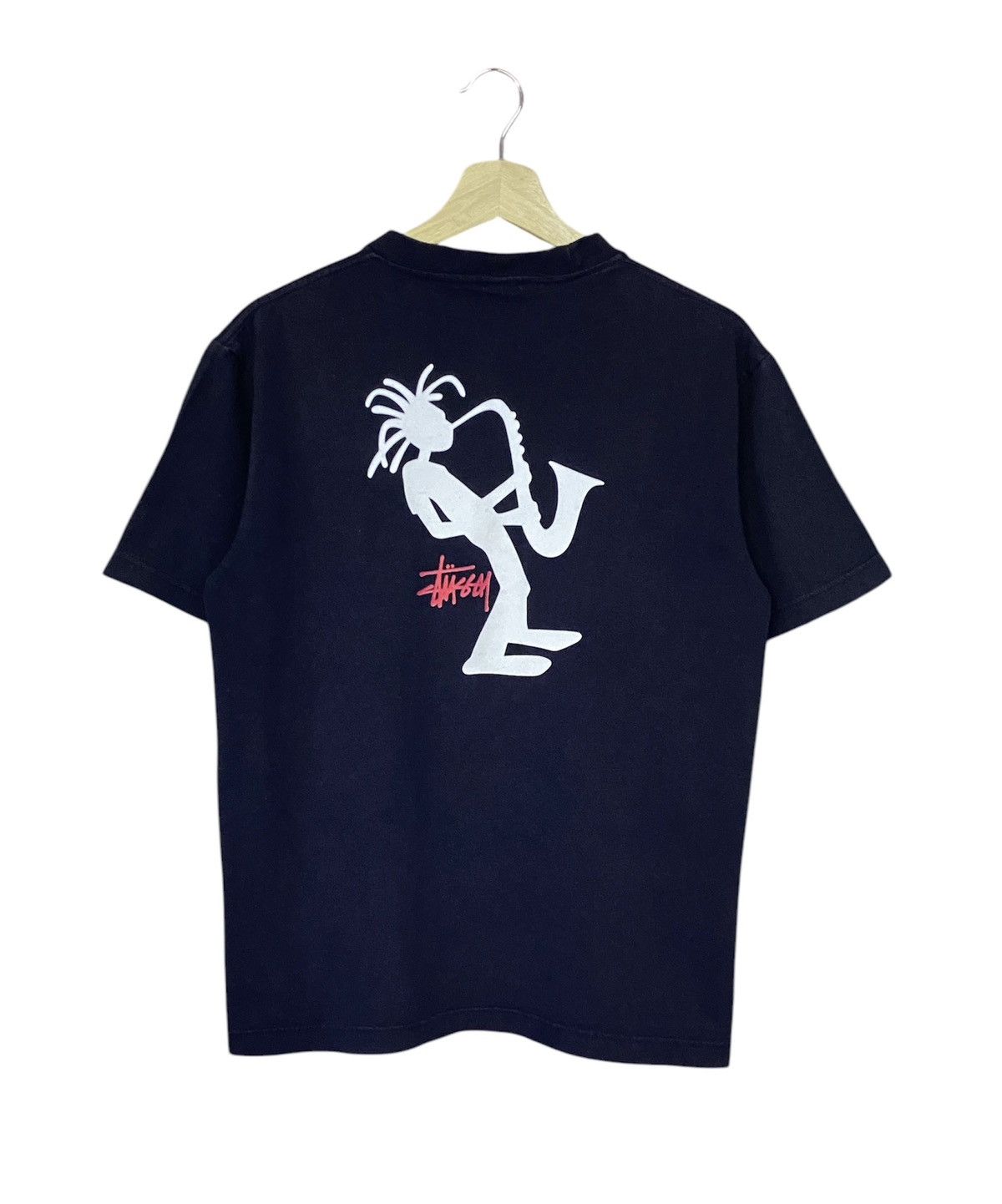 Stussy × Vintage Vintage Stussy Rasta Dark Blue Shirt Size US M / EU 48-50 / 2 - 2 Thumbnail