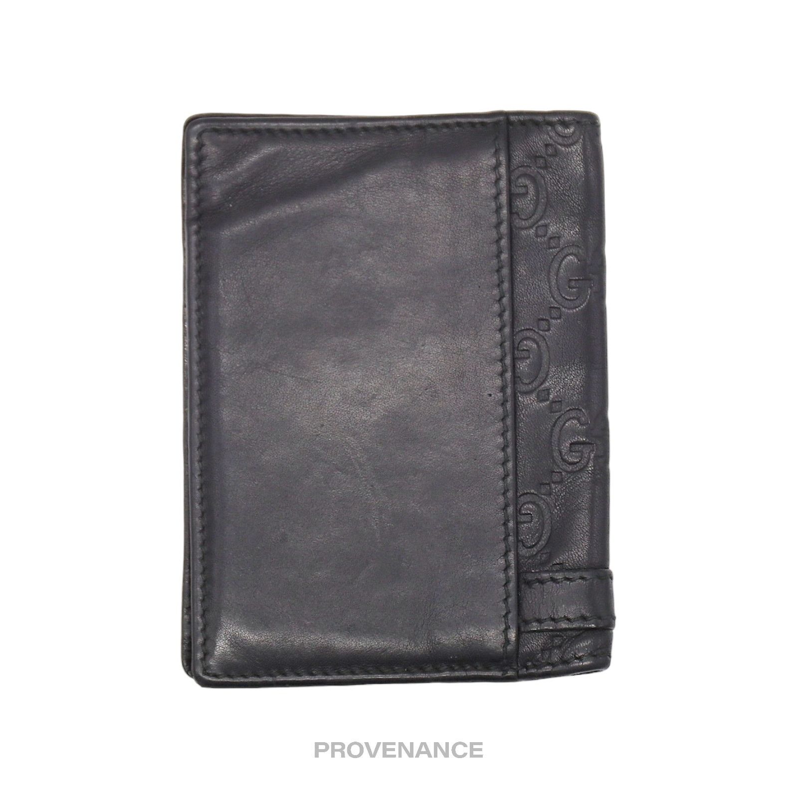 Gucci 🔴 Gucci Pocket Organizer Wallet - Black GG Guccissima Size ONE SIZE - 2 Thumbnail