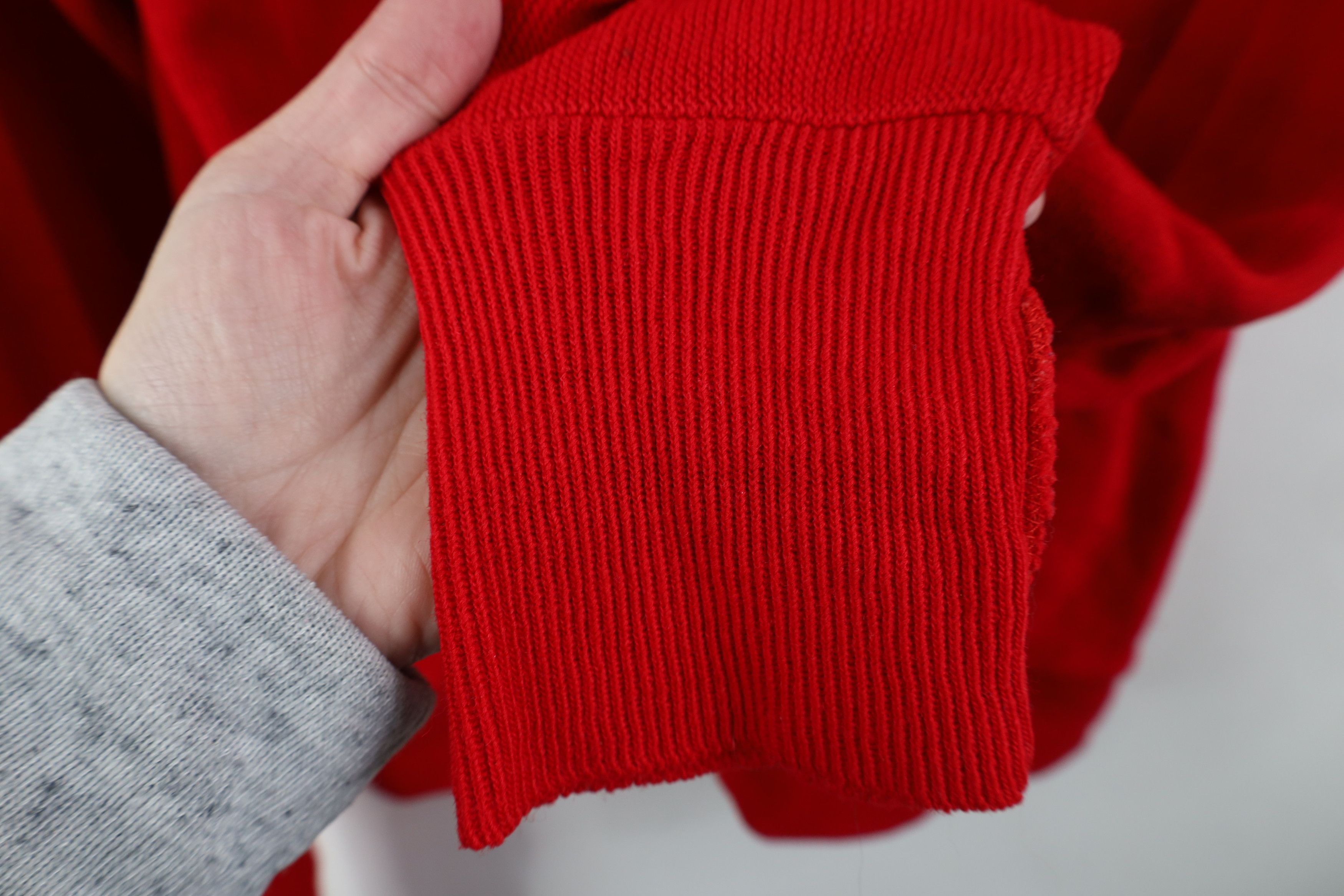 Vintage Vintage 70s Streetwear Knit Cardigan Sweater Red Acrylic USA Size US M / EU 48-50 / 2 - 8 Thumbnail