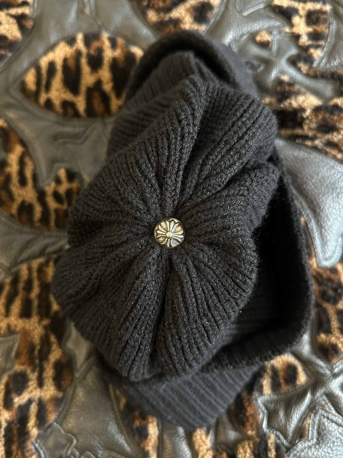 Chrome Hearts CHROME HEARTS TRIPPLE STAR BEANIE Size ONE SIZE - 3 Thumbnail