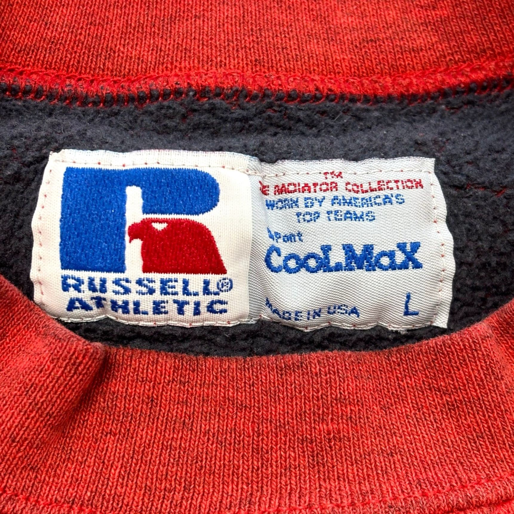 Russell Athletic VINTAGE Russell Athletic Red Mens L Sweatshirt Crewneck USA Size US L / EU 52-54 / 3 - 6 Thumbnail