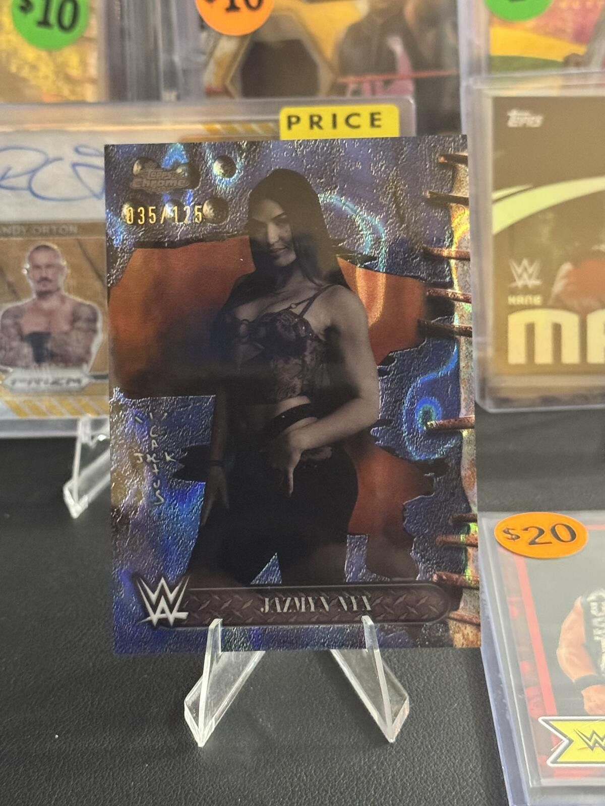Topshop 2025 Cactus Jack WWE Jazmyn Nyx Blue Sonar Refractor /125 Size ONE SIZE - 1 Thumbnail