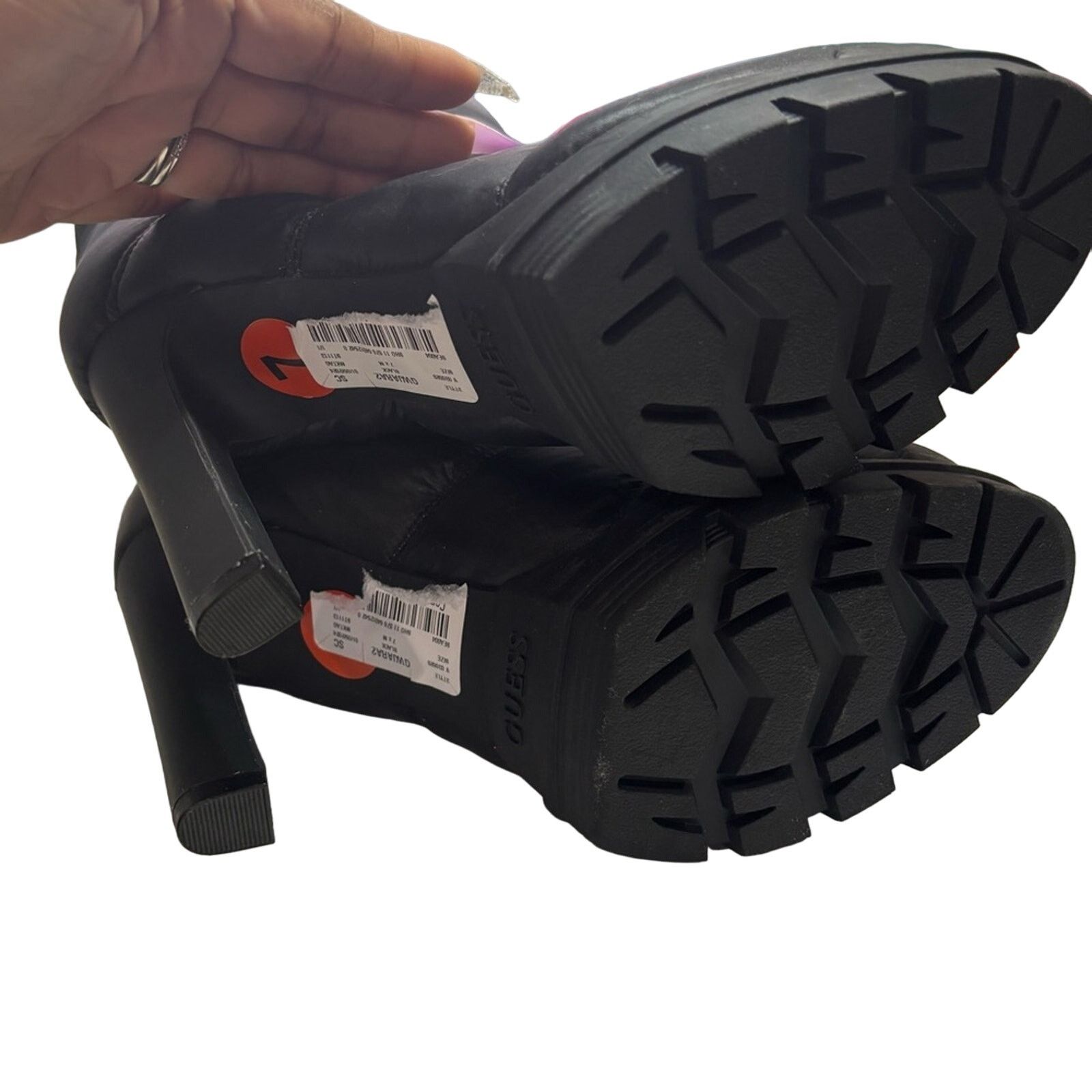 Guess GUESS Women's Jara Black High Heel Platform Booties Sz 7 Size US 7 / IT 37 - 7 Thumbnail