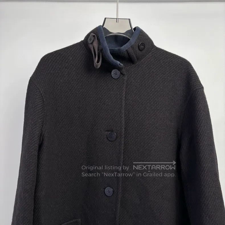Hermes Hermes Black Long Lapel Coat Size XXS / US 00 / IT 34 - 4 Thumbnail