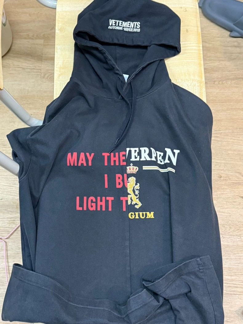 vetements18AW Patchwork Short Sleeve Hoodie 2503-Nextarrow