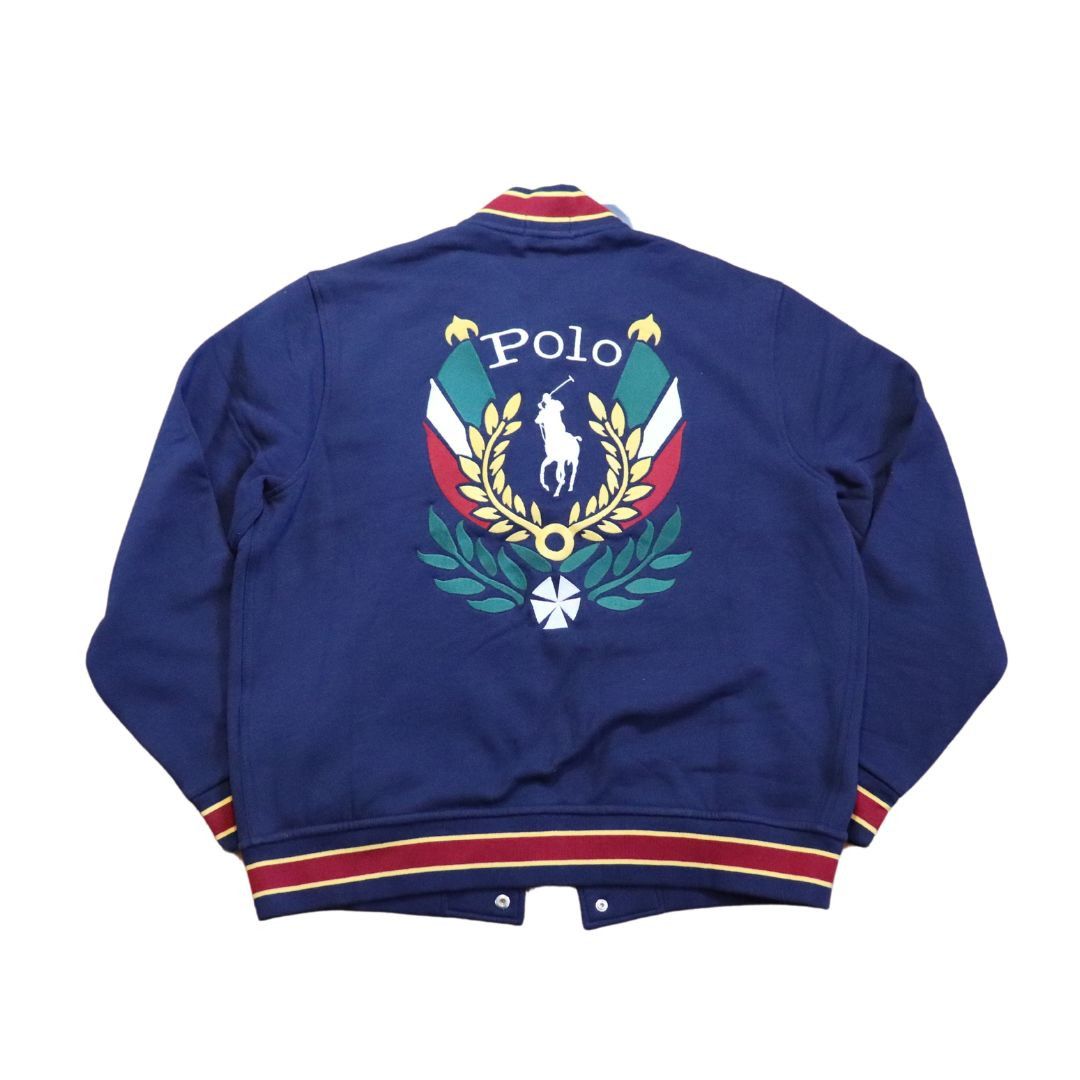 image of Polo Ralph Laurent Uni Crest Zip Up NWT (L) in Blue, Men's (Size Large)