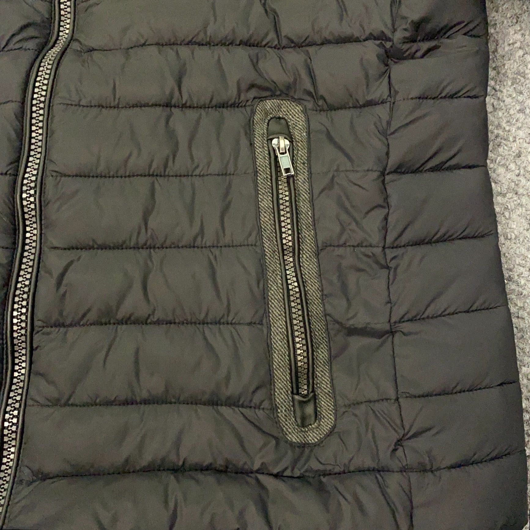 Vintage By Definition Jacket Mens XL Black Puffer Zipped Pockets Lined Size US XL / EU 56 / 4 - 2 Thumbnail