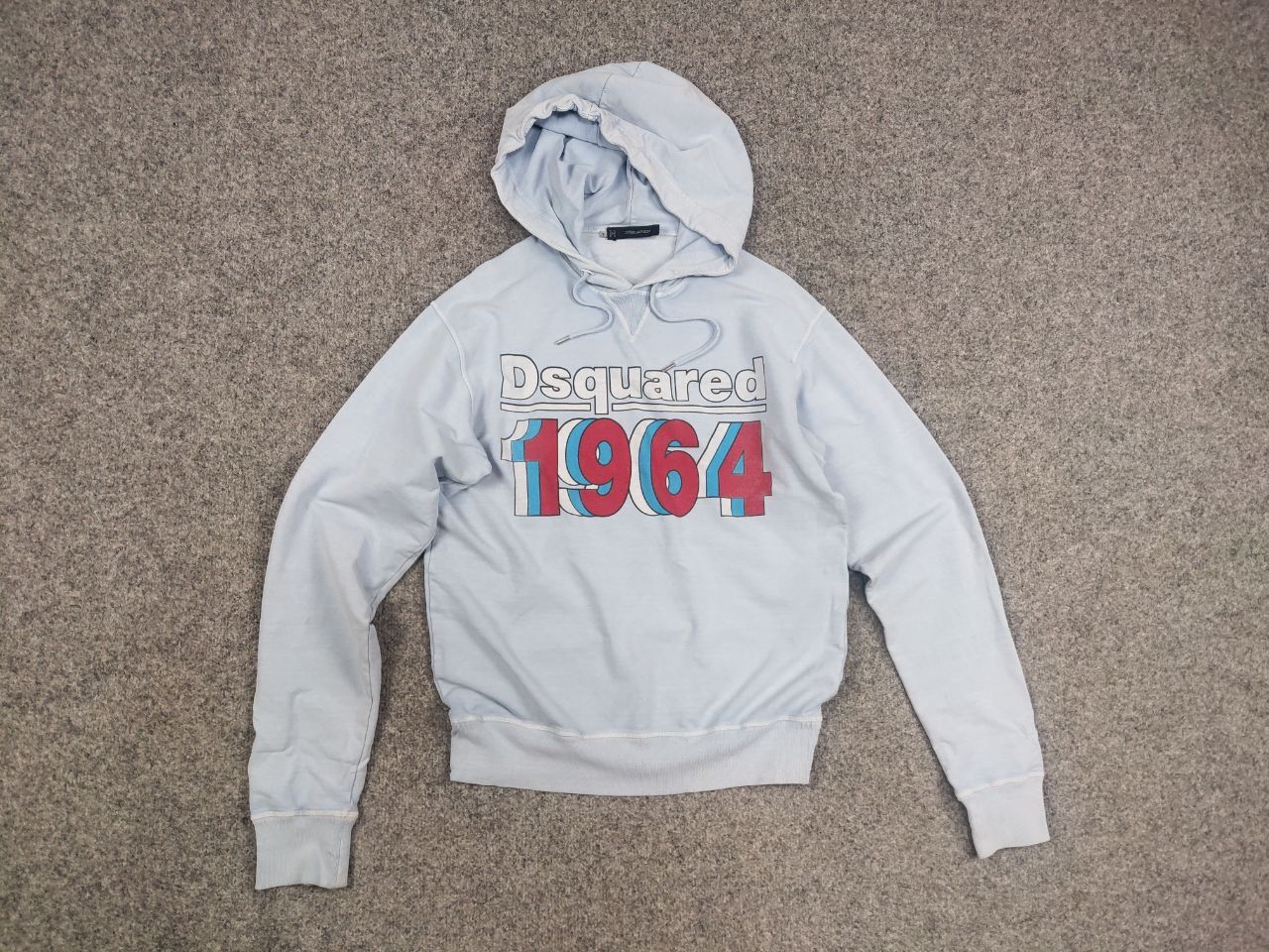 Dsquared2 Vintage 90's Dsquared authentic Logo Light Blue hoodie Size US S / EU 44-46 / 1 - 9 Thumbnail