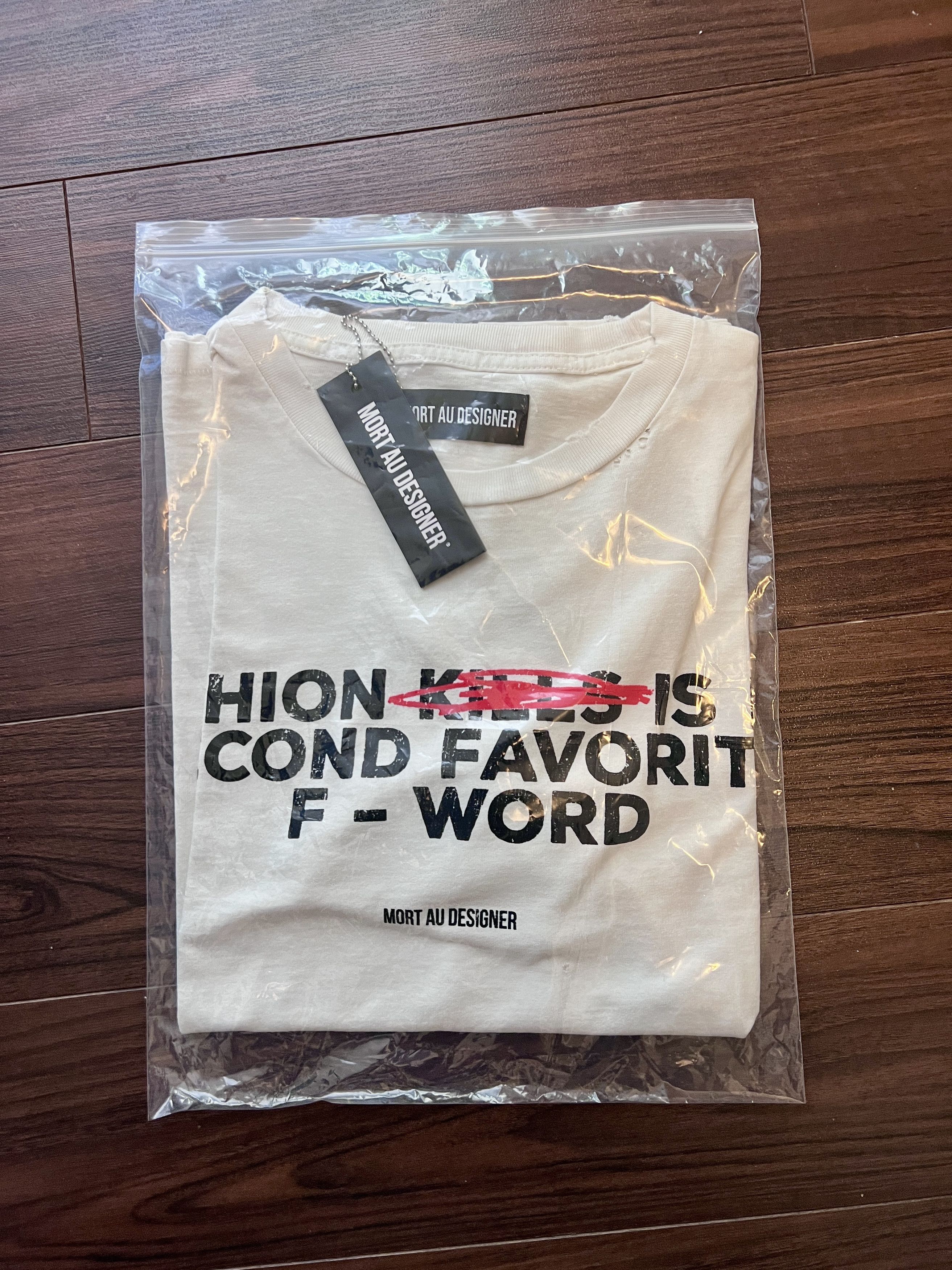 Other Mort Au Designer — FASHION KILLS "F-Word" Tee Size US M / EU 48-50 / 2 - 8 Thumbnail