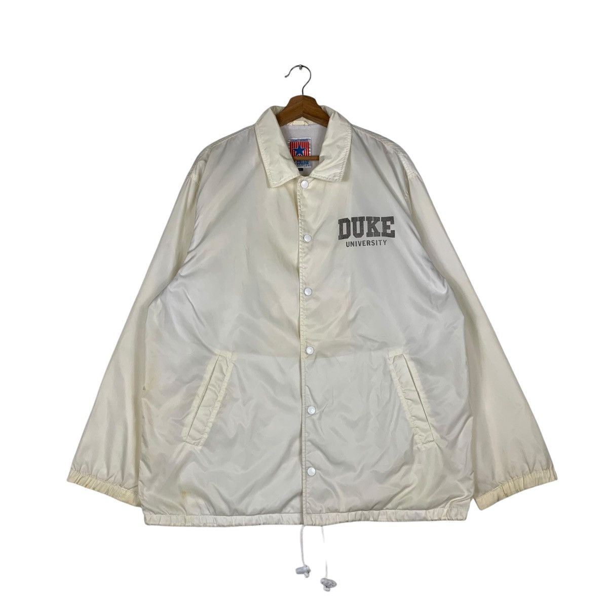 Vintage DUKE UNIVERSITY Sport & Fitness Coach Jacket #1322-C60 Size US XL / EU 56 / 4 - 4 Thumbnail