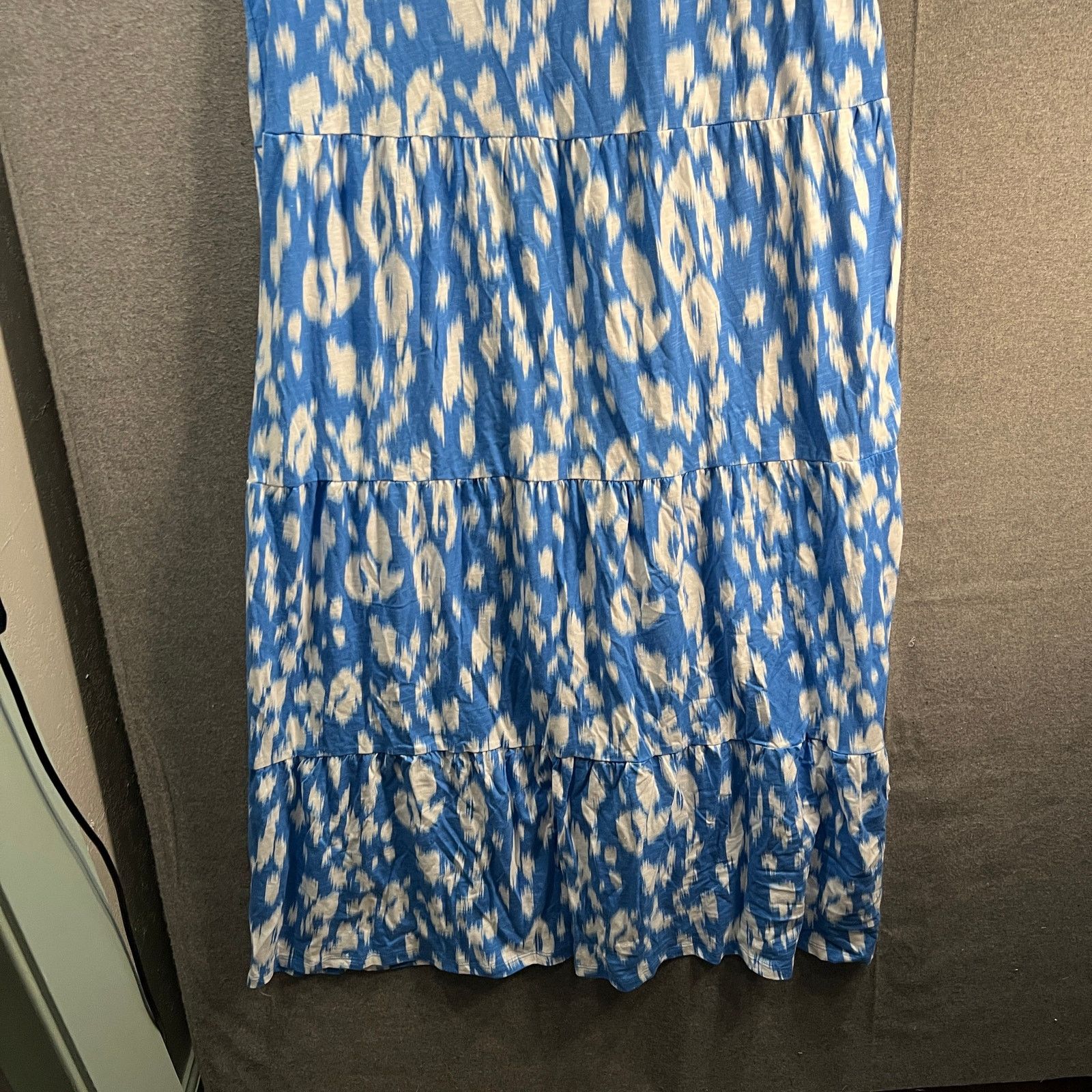 Denim & Co. Denim & Co. Beach Tall Printed Knit Linen Blend Midi Size XL / US 12-14 / IT 48-50 - 5 Thumbnail