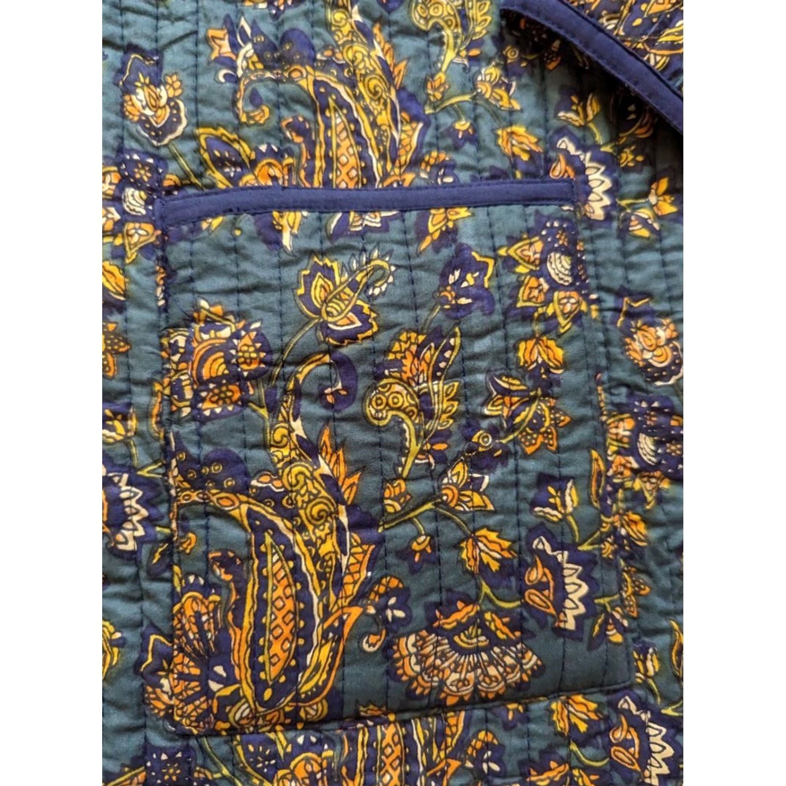 House of CB House of Bruar Jacket Womens Size 16 Quilted Cotton Floral Reversible Size XXL / US 16-18 / IT 52-54 - 2 Thumbnail