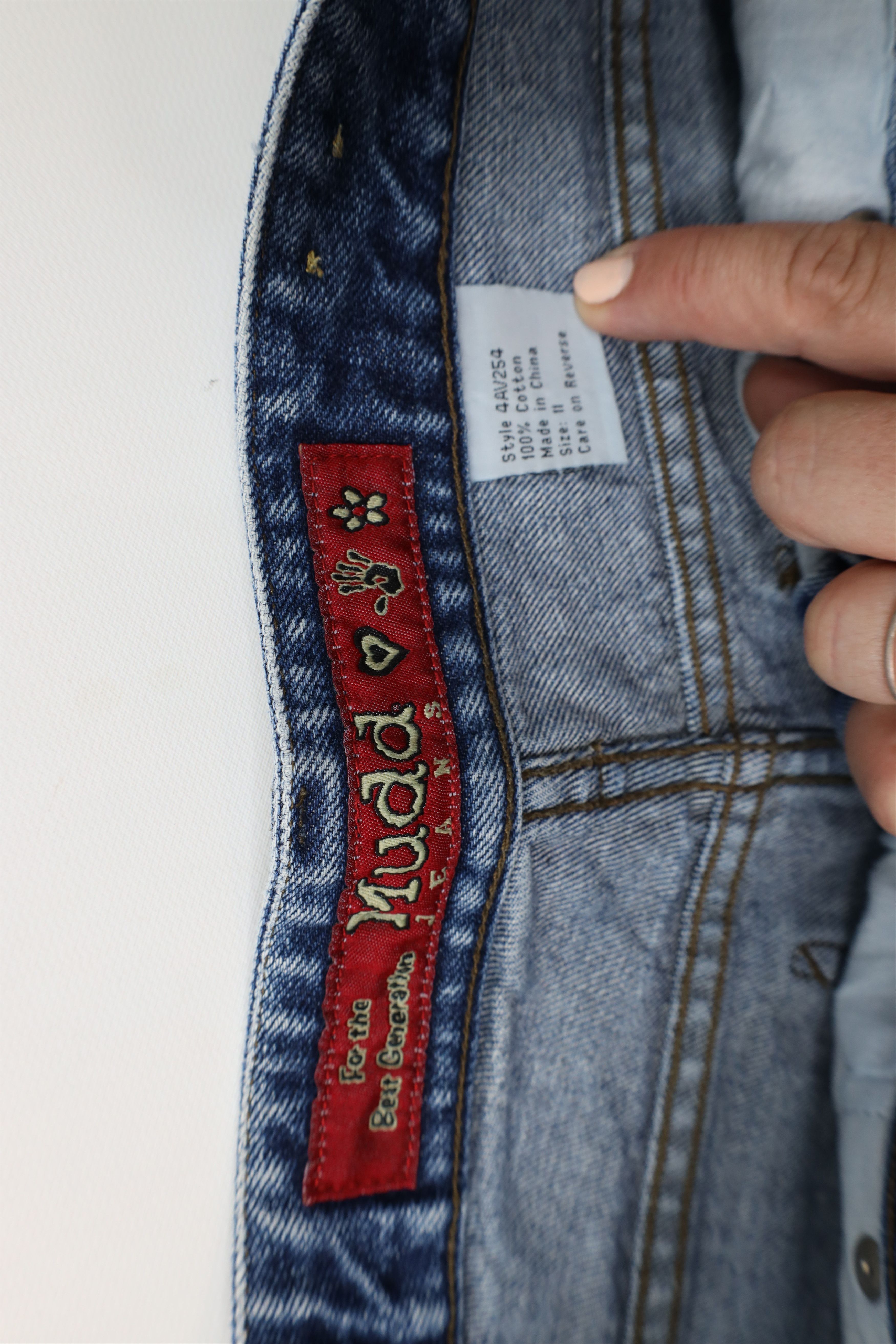 Vintage Vintage 90s Y2K Mudd Babydoll Denim Jean Shorts Jorts Blue Size 32" / US 10 / IT 46 - 8 Thumbnail