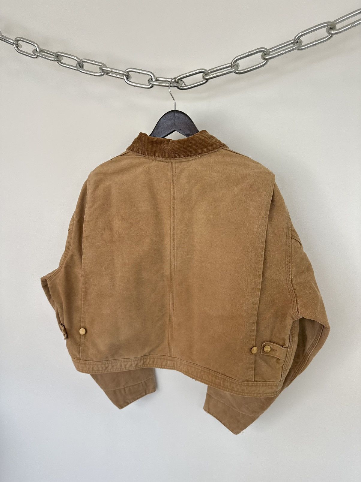 Carhartt Vintage 90s Carhartt USA Distressed Cropped Detroit Jacket Size US S / EU 44-46 / 1 - 13 Thumbnail