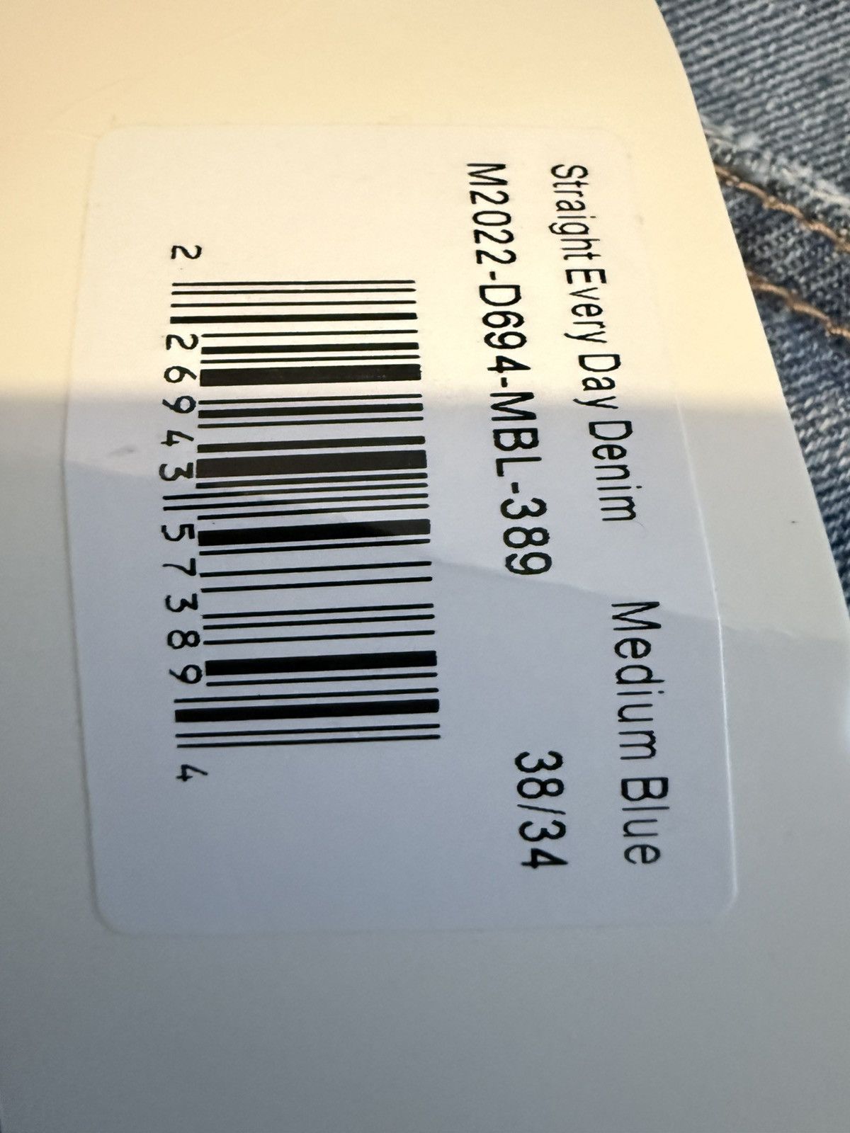 MNML MNML Straight Everyday Denim Light Wash Brand New w/ Tags Size US 38 / EU 54 - 4 Thumbnail