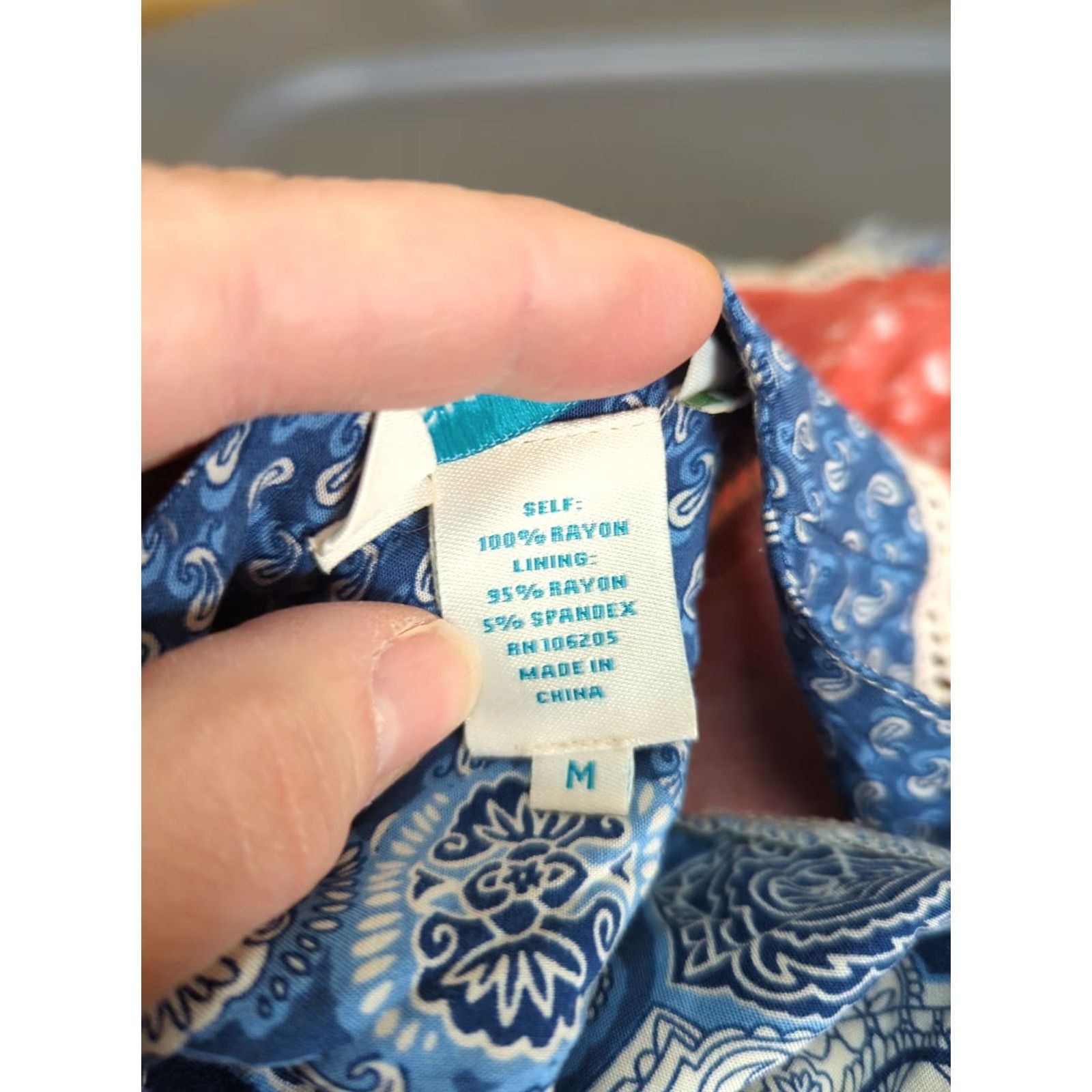 Vintage VINTAGE Sundance Bohemian Printed Shift Mini Dress Womens M Blue cottagecore festival Size M / US 6-8 / IT 42-44 - 7 Thumbnail