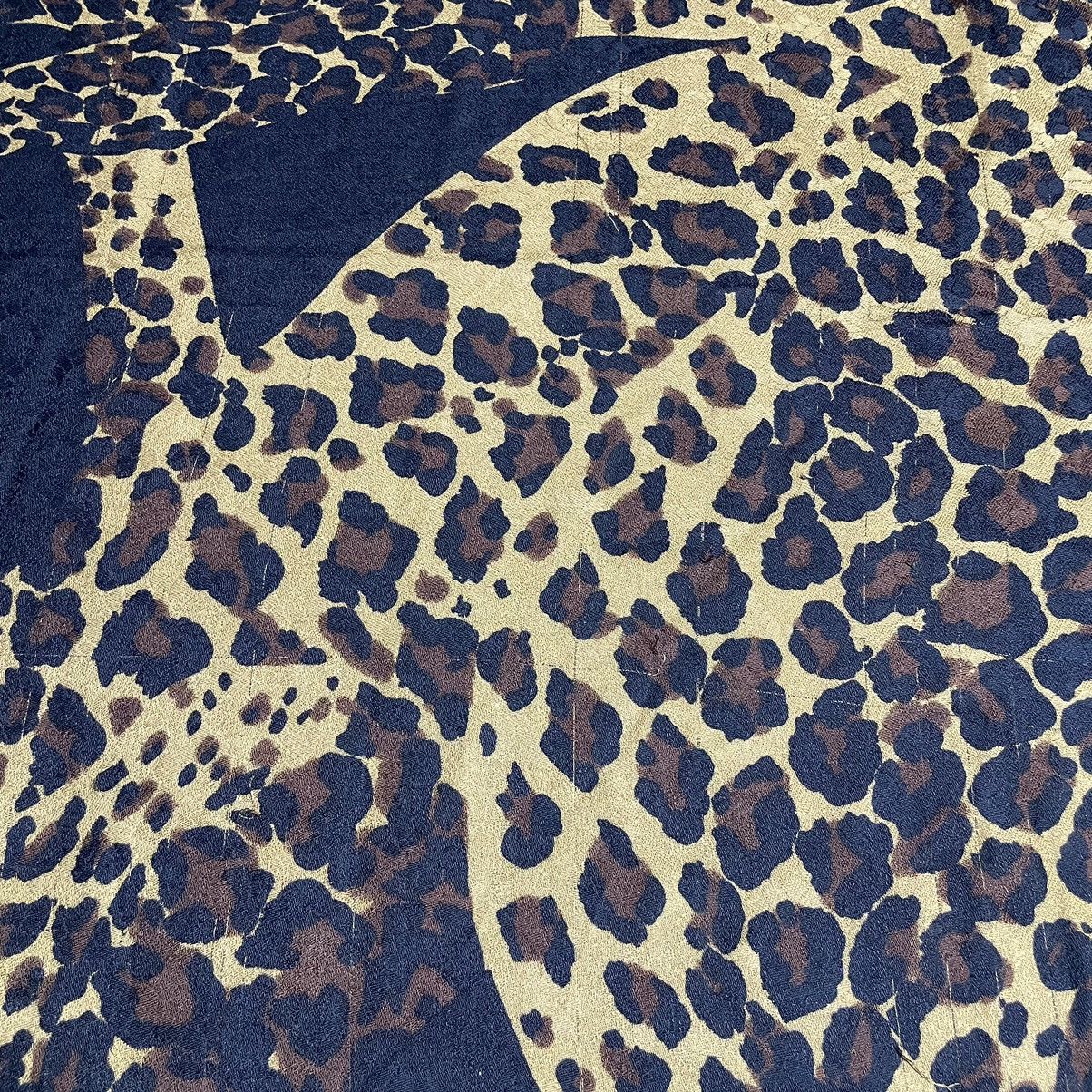 Vintage Vary Rare! Vintage YvesSaintLaurent Leopard Oversized Scarf Size ONE SIZE - 15 Thumbnail