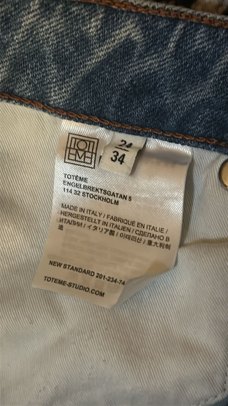 Toteme TOTEME High Waist Standard Denim Jeans size 24 Size 24" / US 00 / IT 34 - 7 Thumbnail