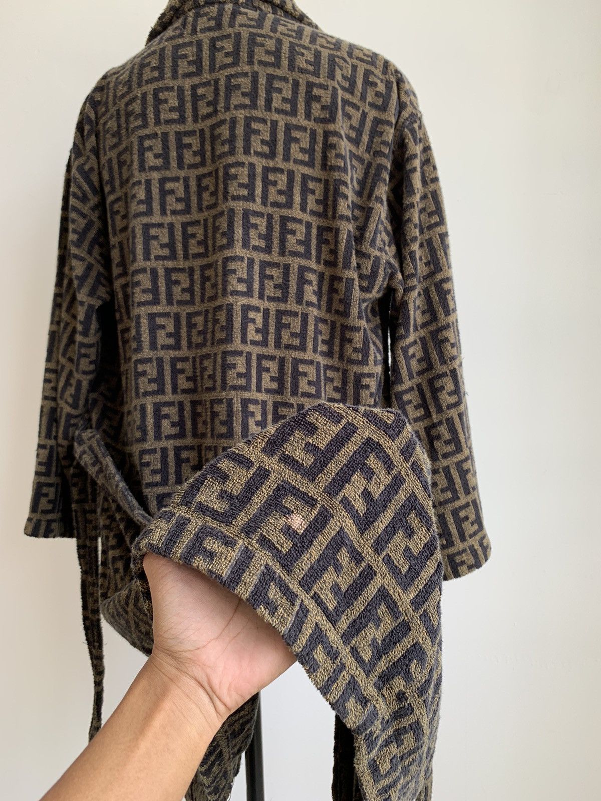 Fendi Vintage Fendi Zucca Bathrobe Teleria Size US L / EU 52-54 / 3 - 19 Thumbnail