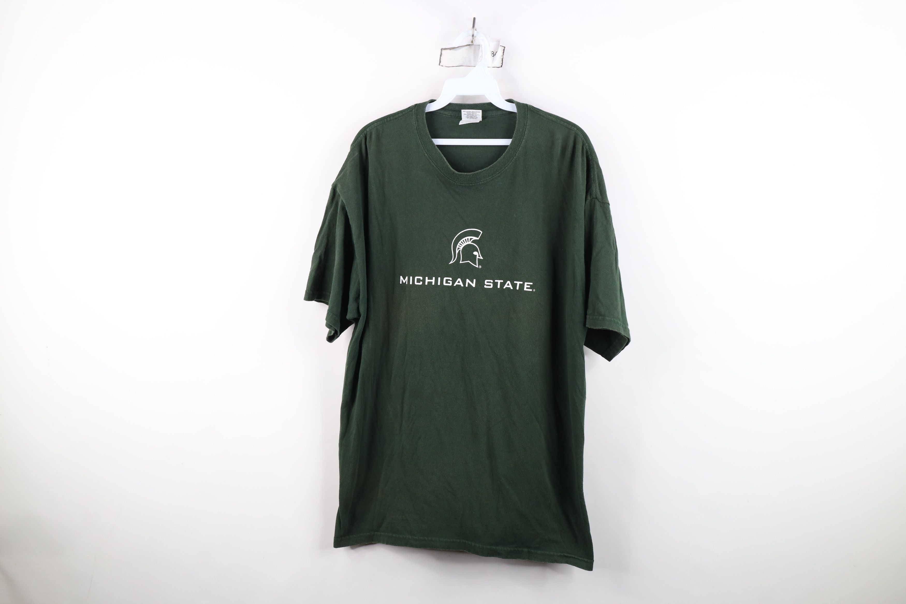 Vintage Vintage Y2K Spell Michigan State University T-Shirt Green Size US XL / EU 56 / 4 - 1 Thumbnail