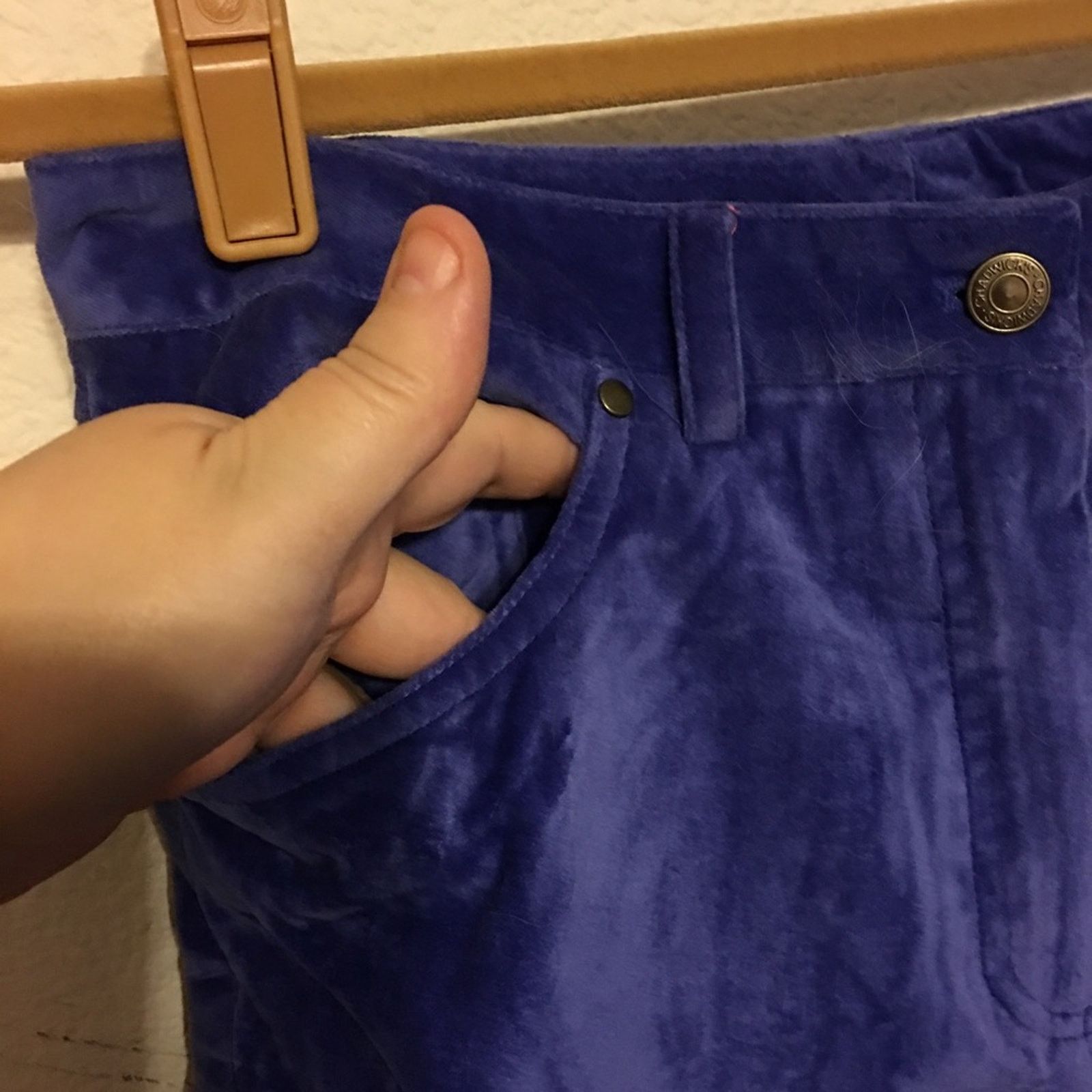 Other Chadwick’s Blue Velvet Jeans NWOT 10 Size 32" / US 10 / IT 46 - 3 Thumbnail