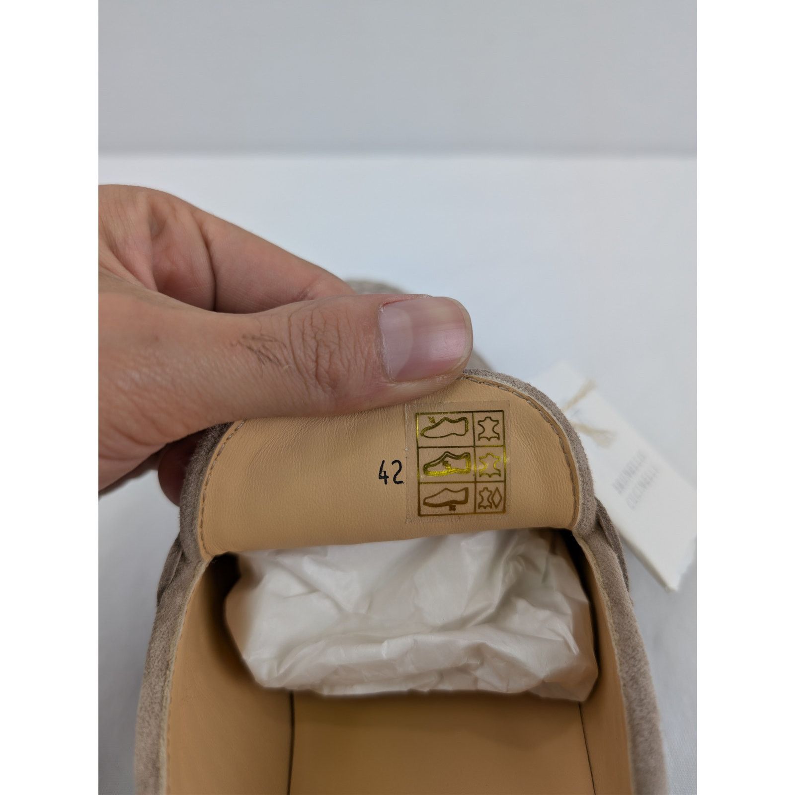 Brunello Cucinelli o1rshd1 Q:2 / Woven Suede Penny Loafers Shoe Boots in Beige Size US 9 / EU 42 - 16 Thumbnail