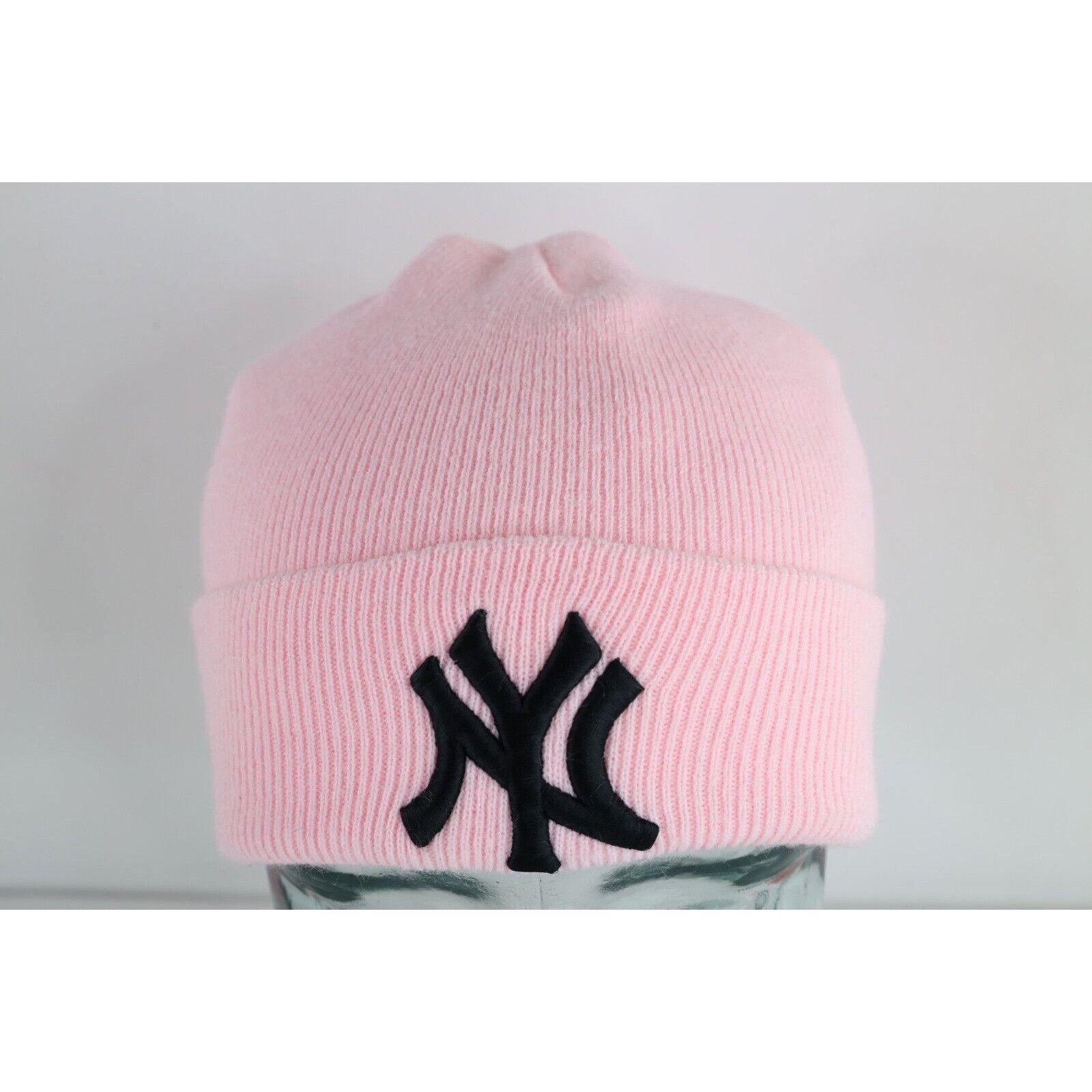 Vintage Vintage 90s New York Yankees Baseball Knit Winter Beanie Hat Size ONE SIZE - 1 Thumbnail