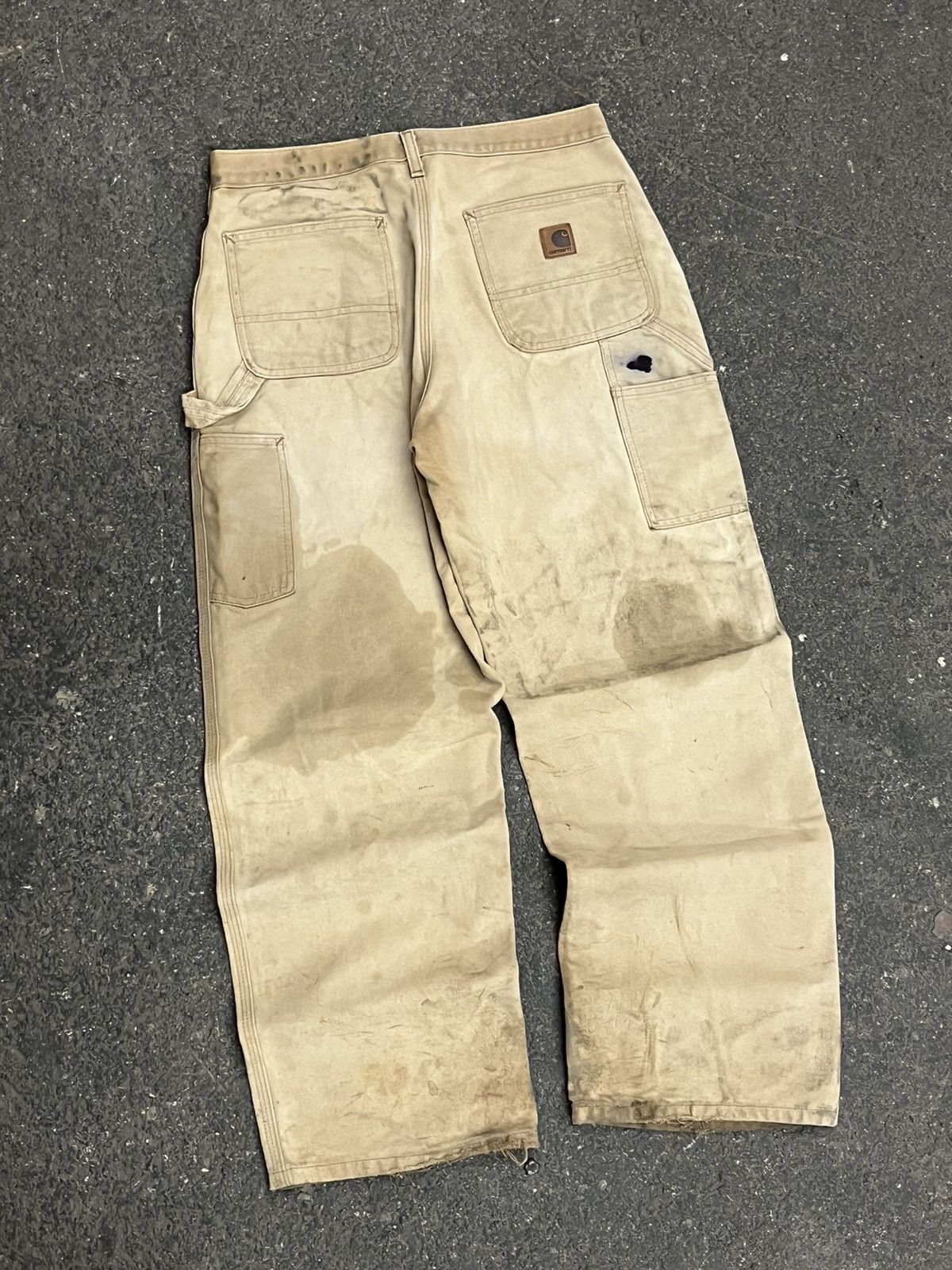 Carhartt × Vintage Carhartt cargo pants thrashed faded vintage hype skater rare Size US 32 / EU 48 - 2 Thumbnail