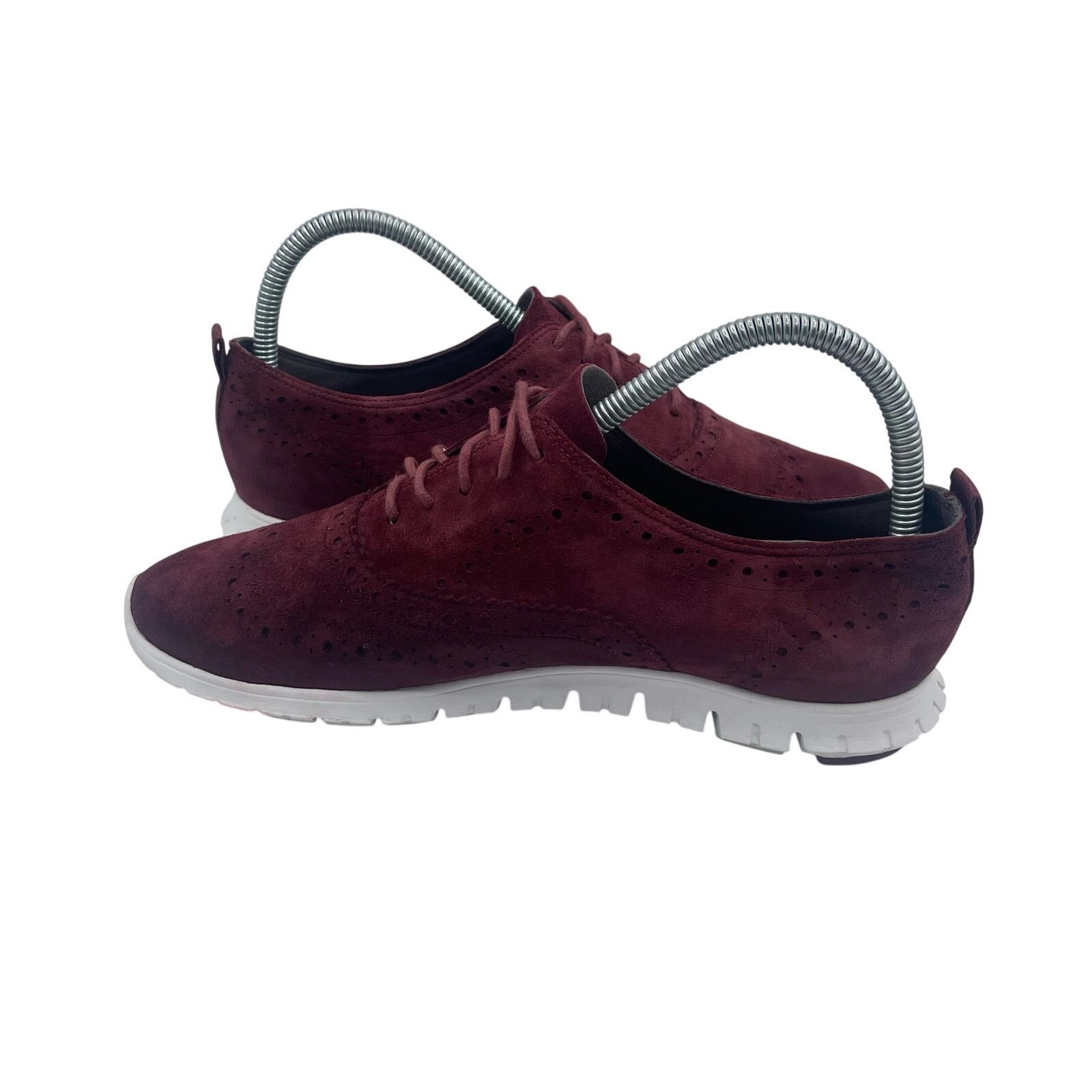 Cole Haan Cole Haan ZeroGrand Wingtip Oxford Shoes Suede Red Women 7.5 Size US 7.5 / IT 37.5 - 6 Thumbnail