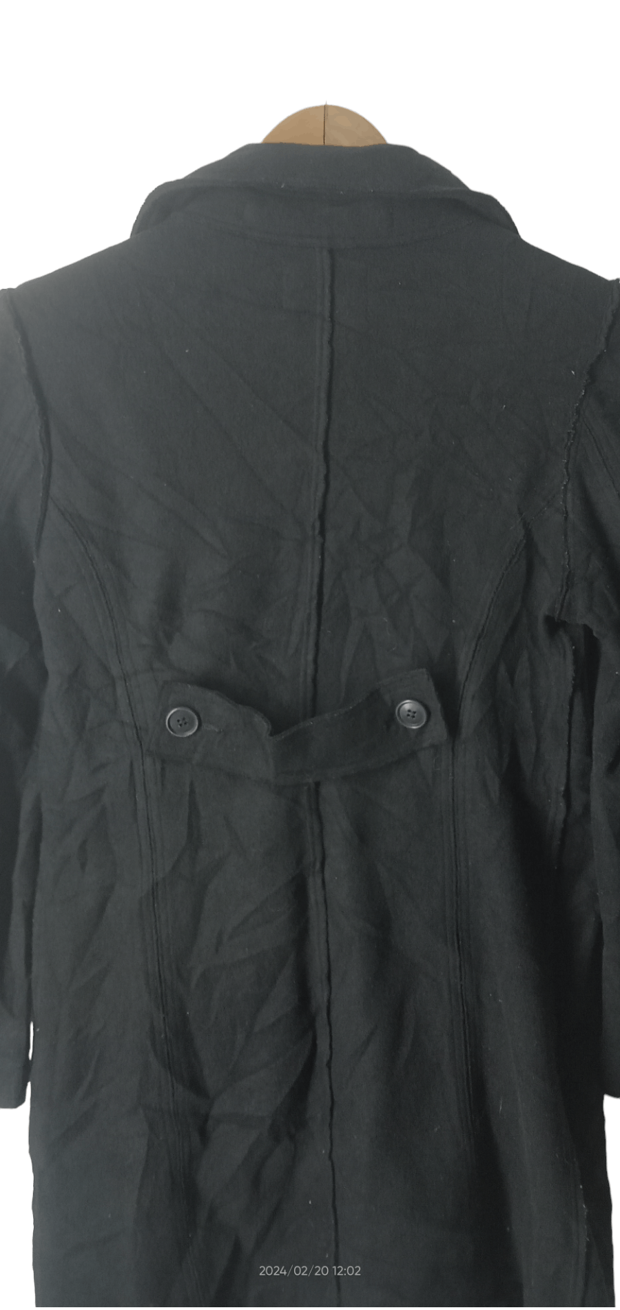 CABANE de ZUCCa ZUCCA BY ISSEY MIYAKE WOOL PEACOAT JACKET Size S / US 4 / IT 40 - 13 Thumbnail