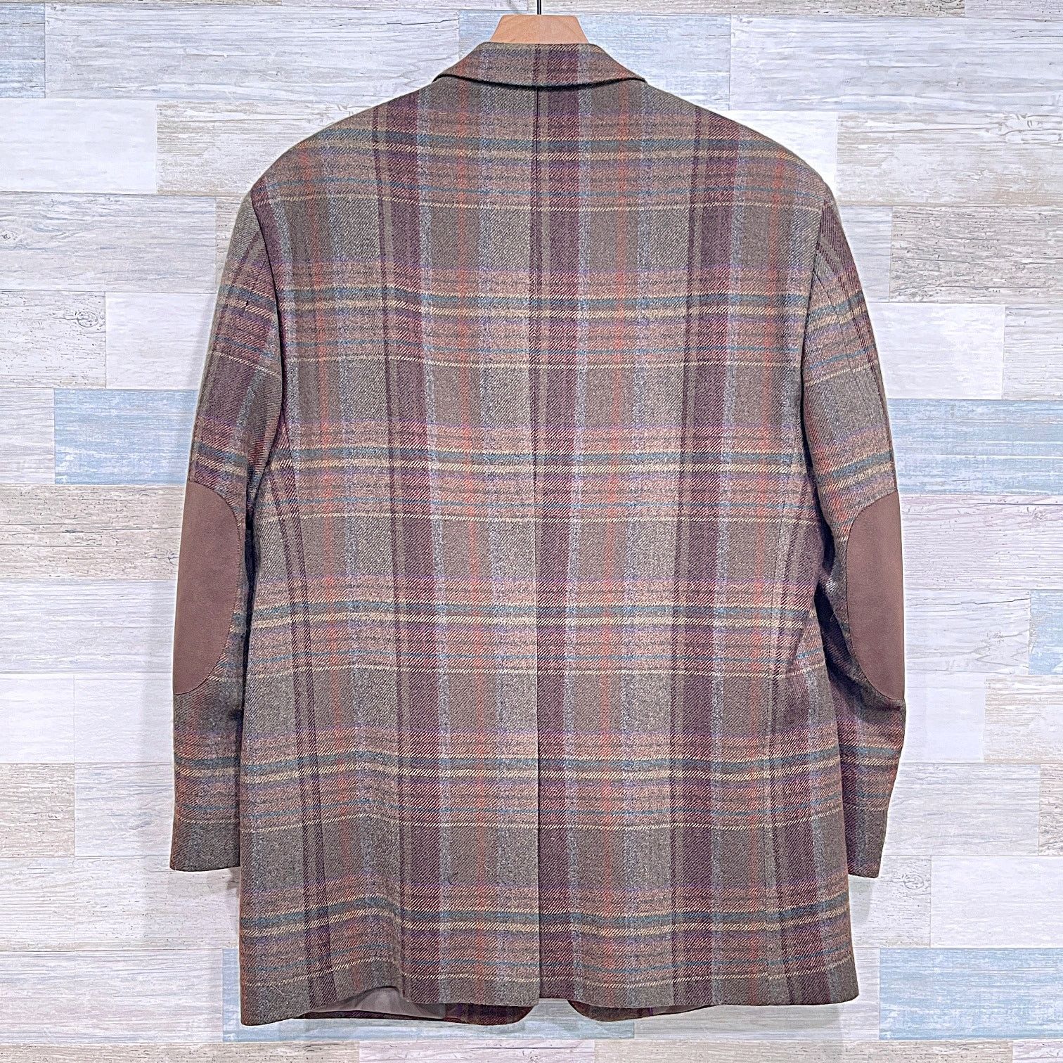 Paul Fredrick Paul Fredrick Wool Donegal Tweed Sport Coat Brown Plaid41R Size 40R - 5 Thumbnail