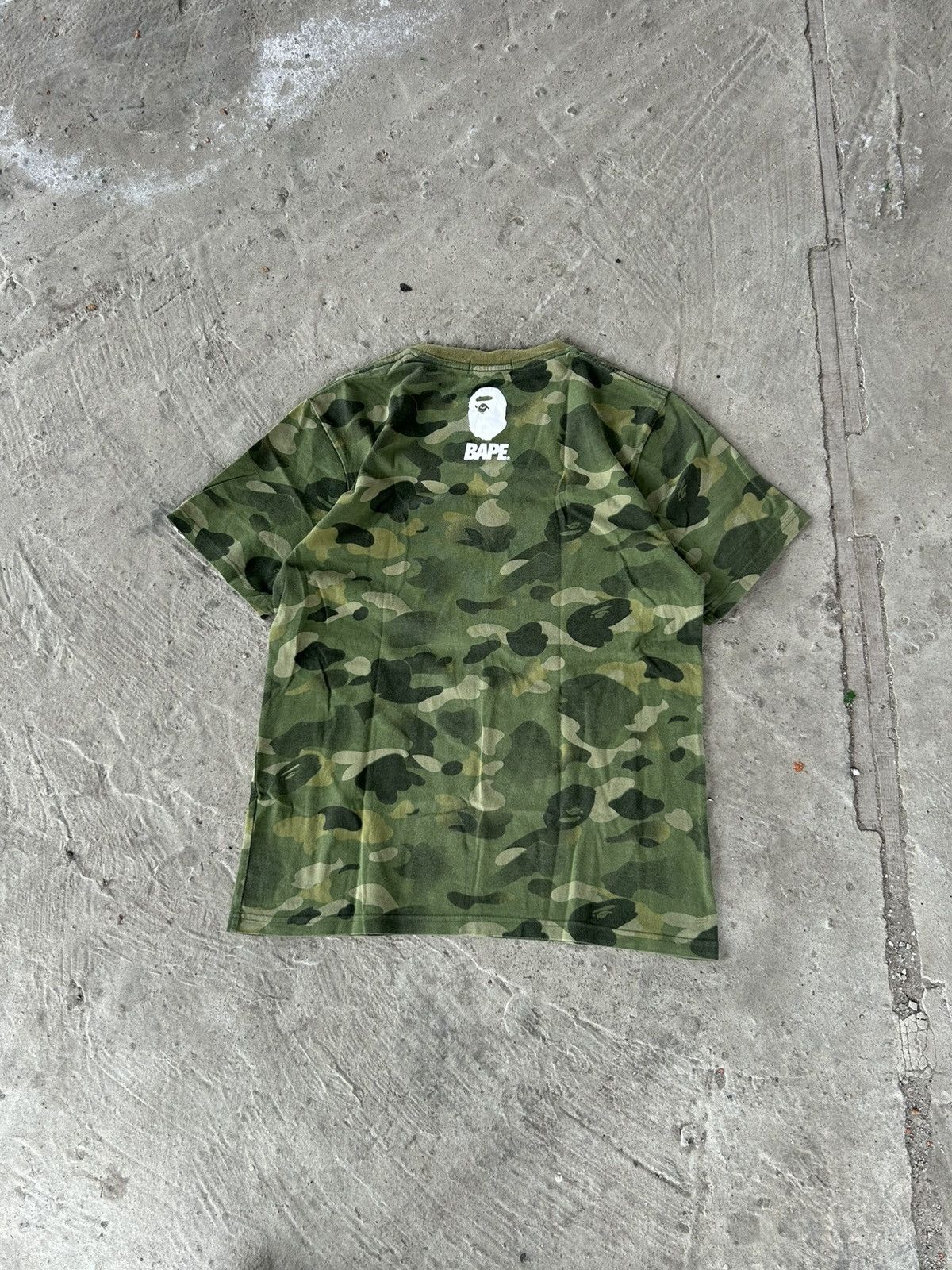 Bape BAPE A Bathing Ape Soldier Tee Camo Green Size M Military Size US M / EU 48-50 / 2 - 2 Thumbnail