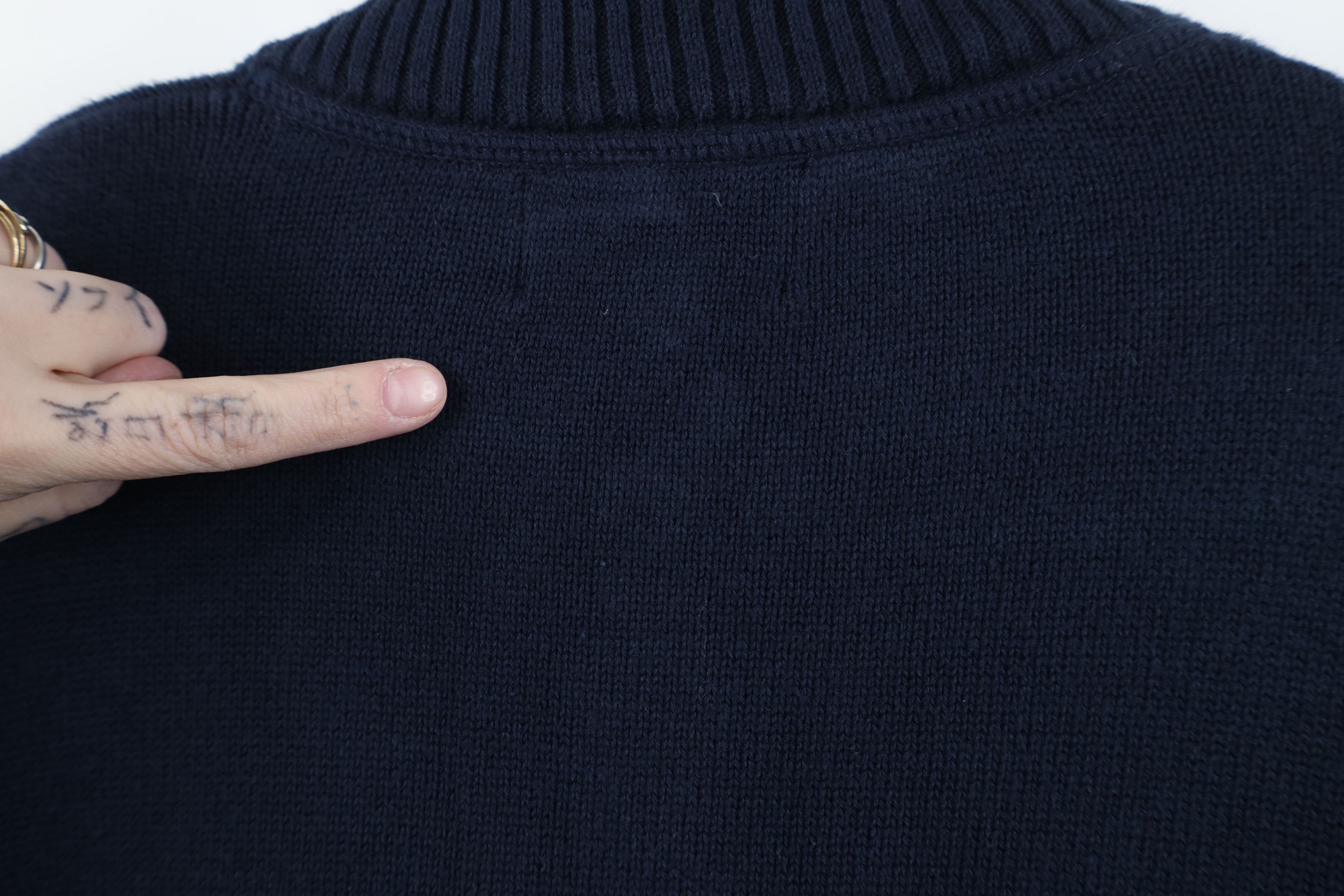 Eddie Bauer Vintage Y2K Eddie Bauer Cotton Knit Henley Sweater Blue Size US L / EU 52-54 / 3 - 10 Thumbnail