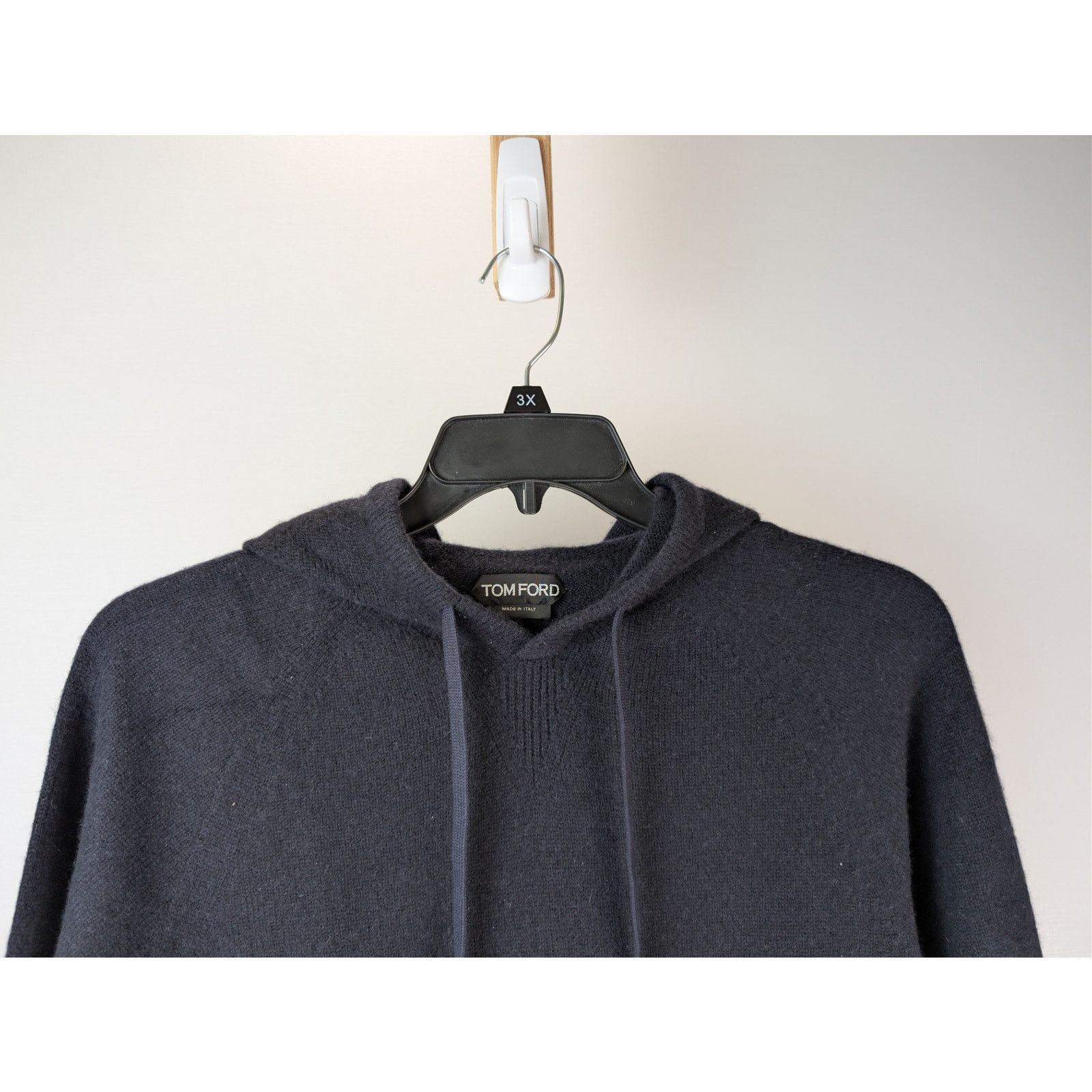 Tom Ford o1rshd1 CC20 Cashmere Hooded Sweatshirt in Black Size US M / EU 48-50 / 2 - 3 Thumbnail