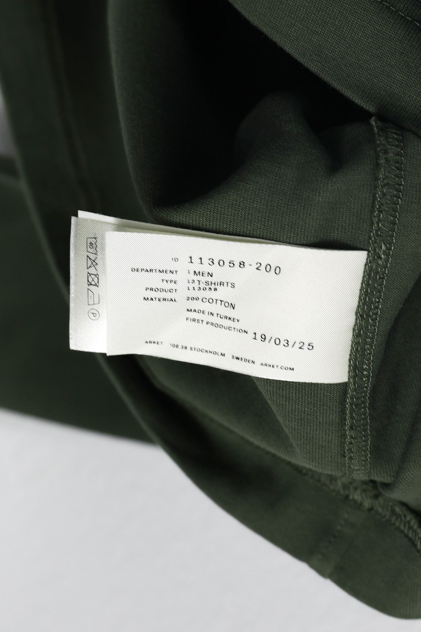 Arket Arket Army Green Military Pocket Long Sleeve Tee T-shirt Size US S / EU 44-46 / 1 - 5 Thumbnail