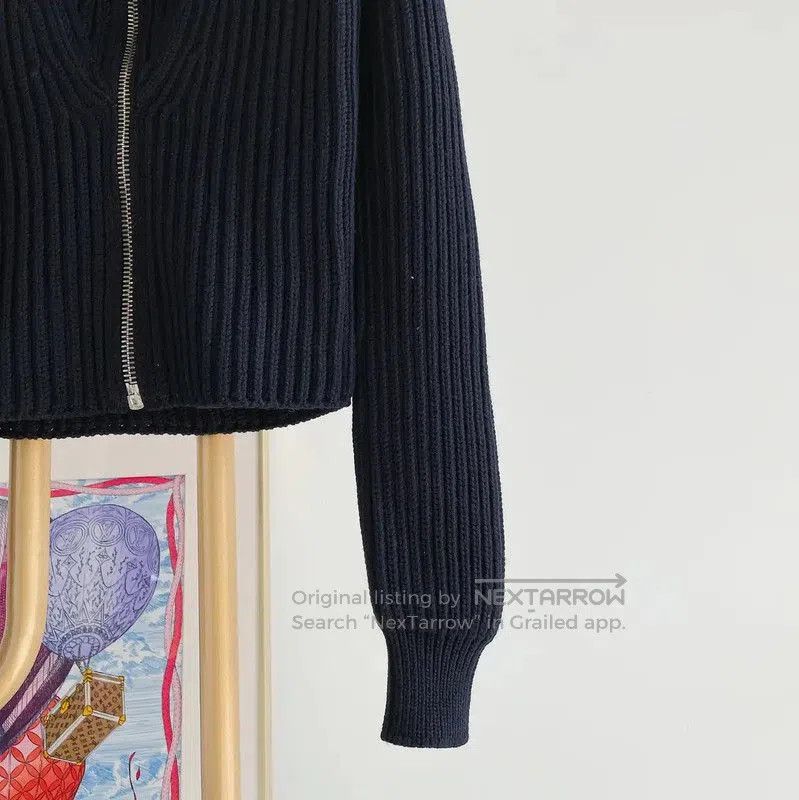 Miu Miu Miu Miu Black Wool Zip Jacket for Women . Size M / US 6-8 / IT 42-44 - 4 Thumbnail