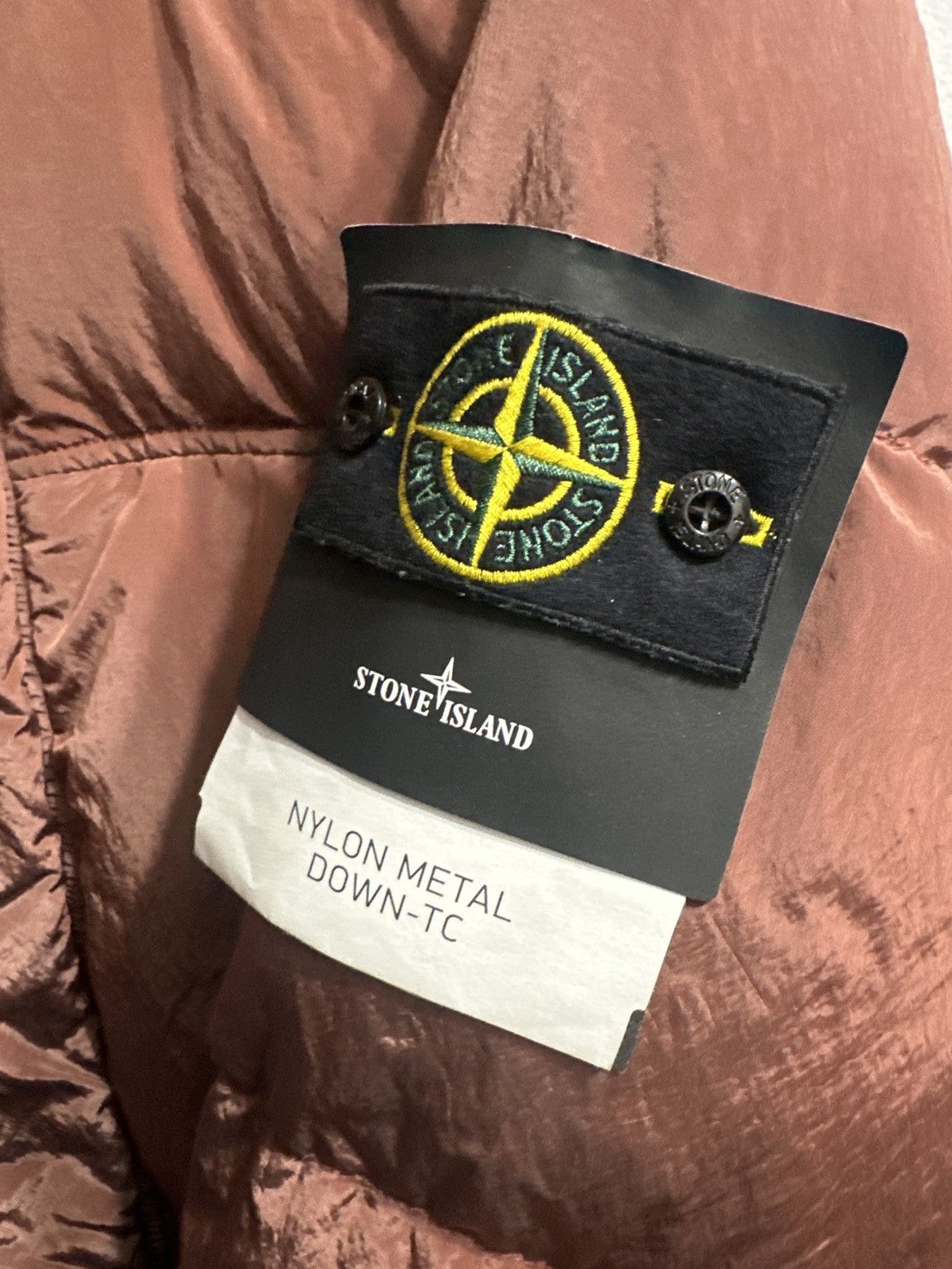 Stone Island red brick puffer