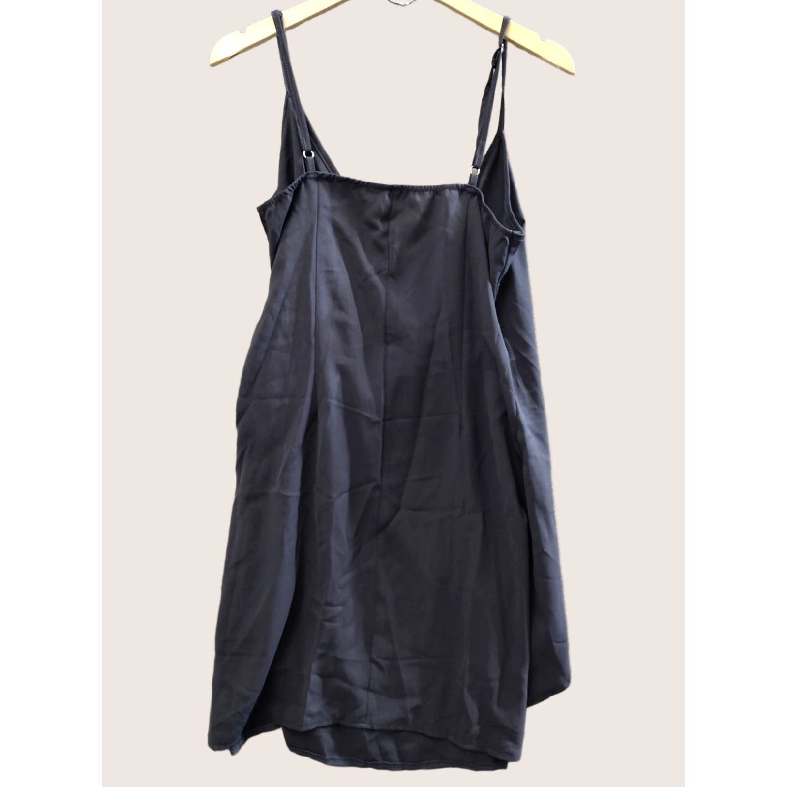 Vintage Unbranded Women's Blue Sleeveless Wrap Mini Dress Navy M Sleeveless Dress Size M / US 6-8 / IT 42-44 - 1 Thumbnail