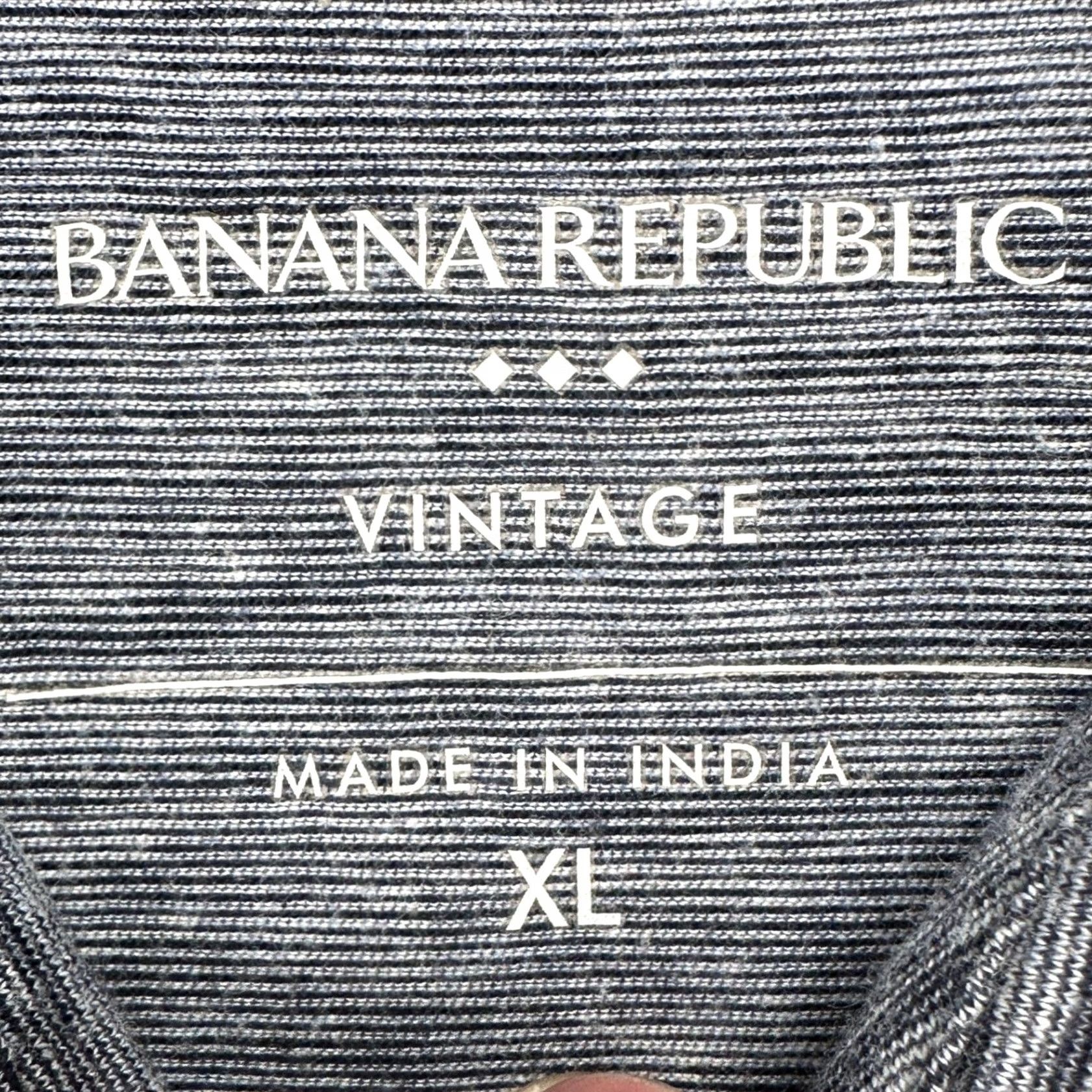 Banana Republic Banana Republic Men Polo Shirt XL Blue Short Sleeve Casual Rugby Cotton Size US XL / EU 56 / 4 - 5 Thumbnail